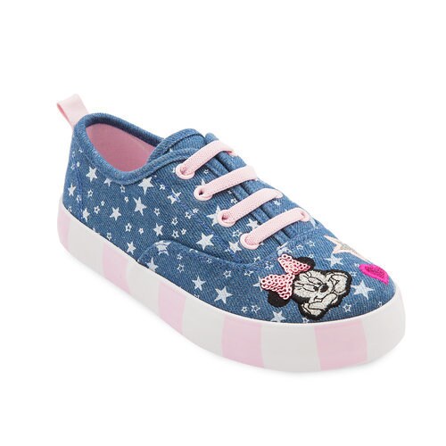 Minnie Mouse Denim Sneakers for Kids | shopDisney