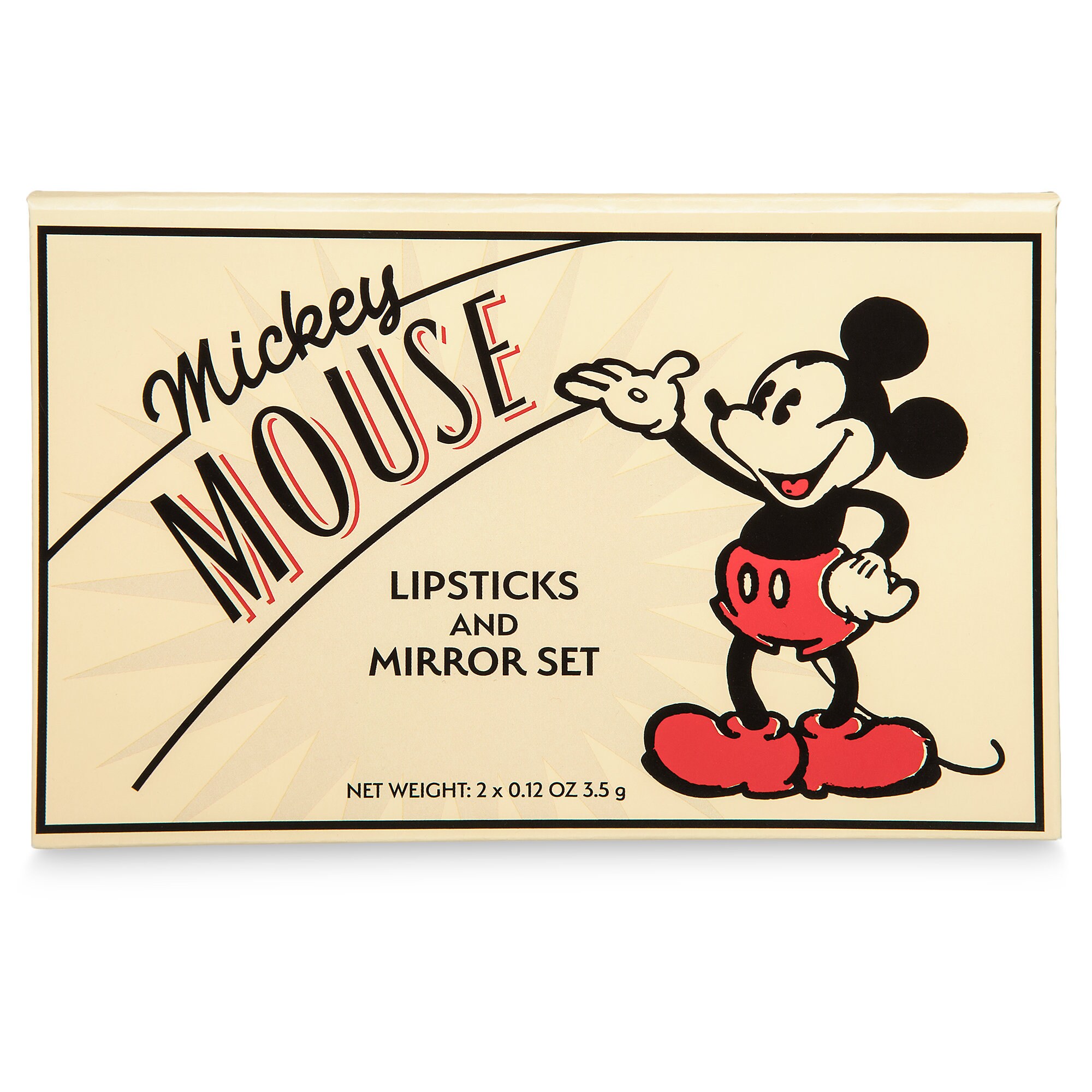 Mickey Mouse Lipsticks and Mirror Set by Bésame - Limited Edition