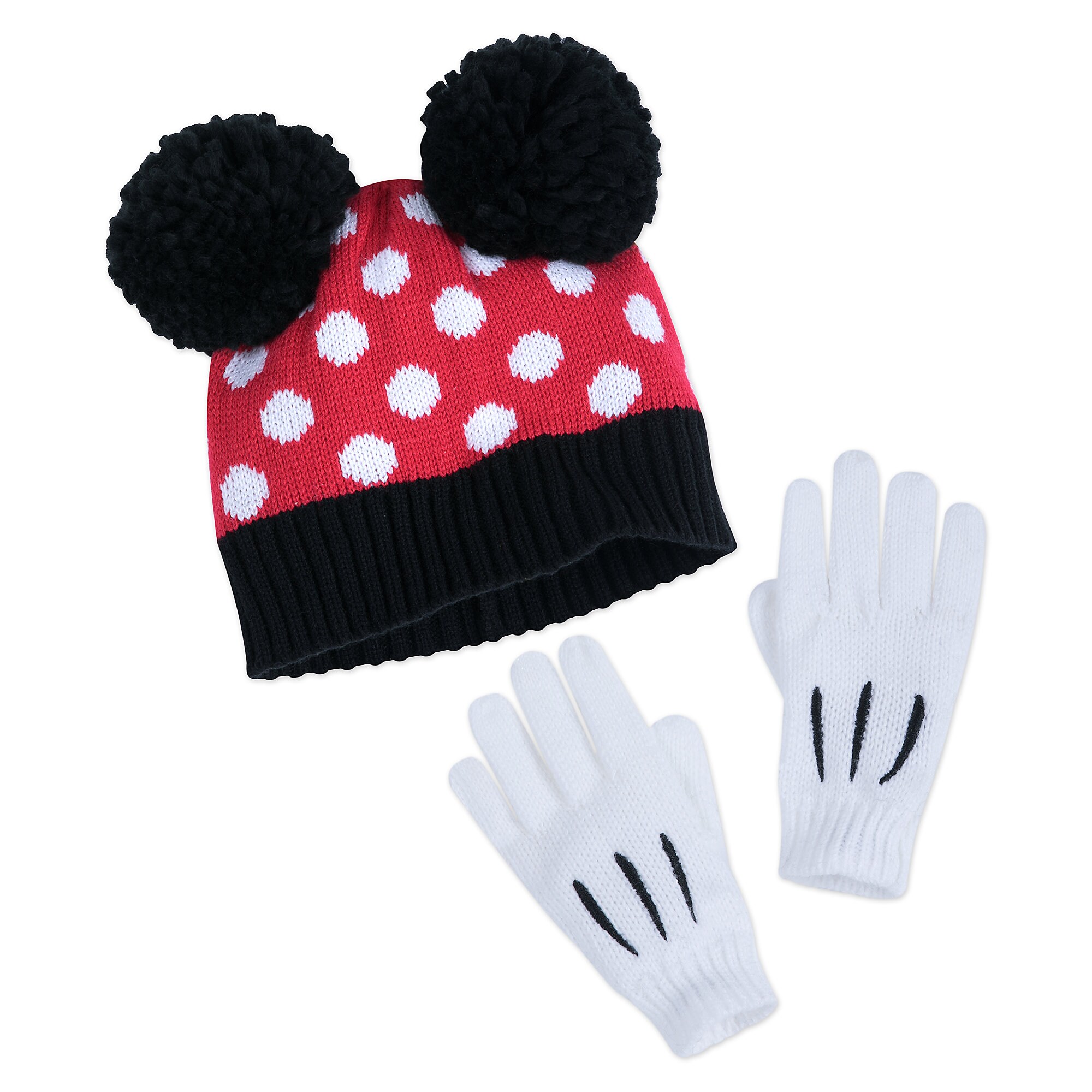 Minnie Mouse Hat and Glove Set for Kids