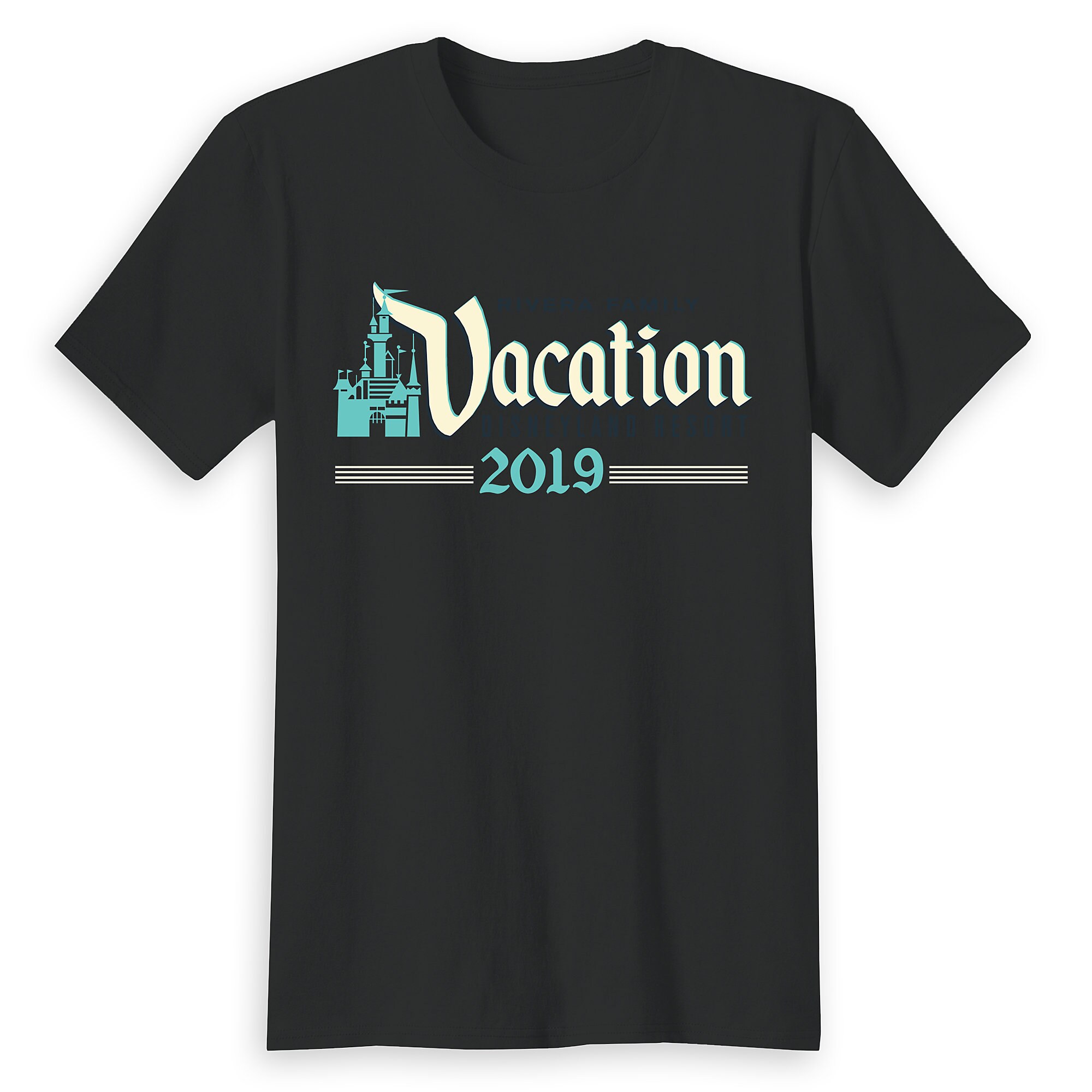 Adults Disneyland Castle Family Vacation 2019 T-Shirt - Customized