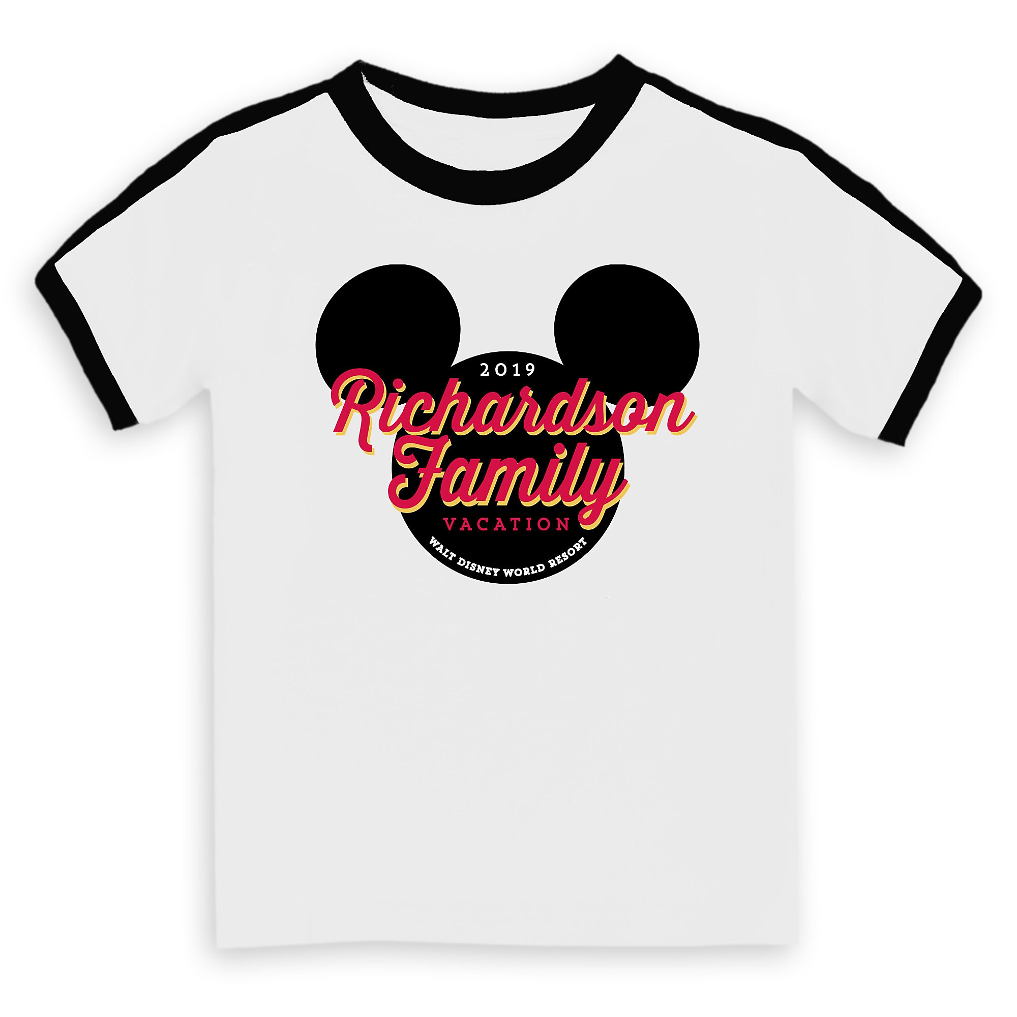 Kids' Mickey Mouse Icon Walt Disney World 2019 Vacation Soccer T-Shirt - Customized