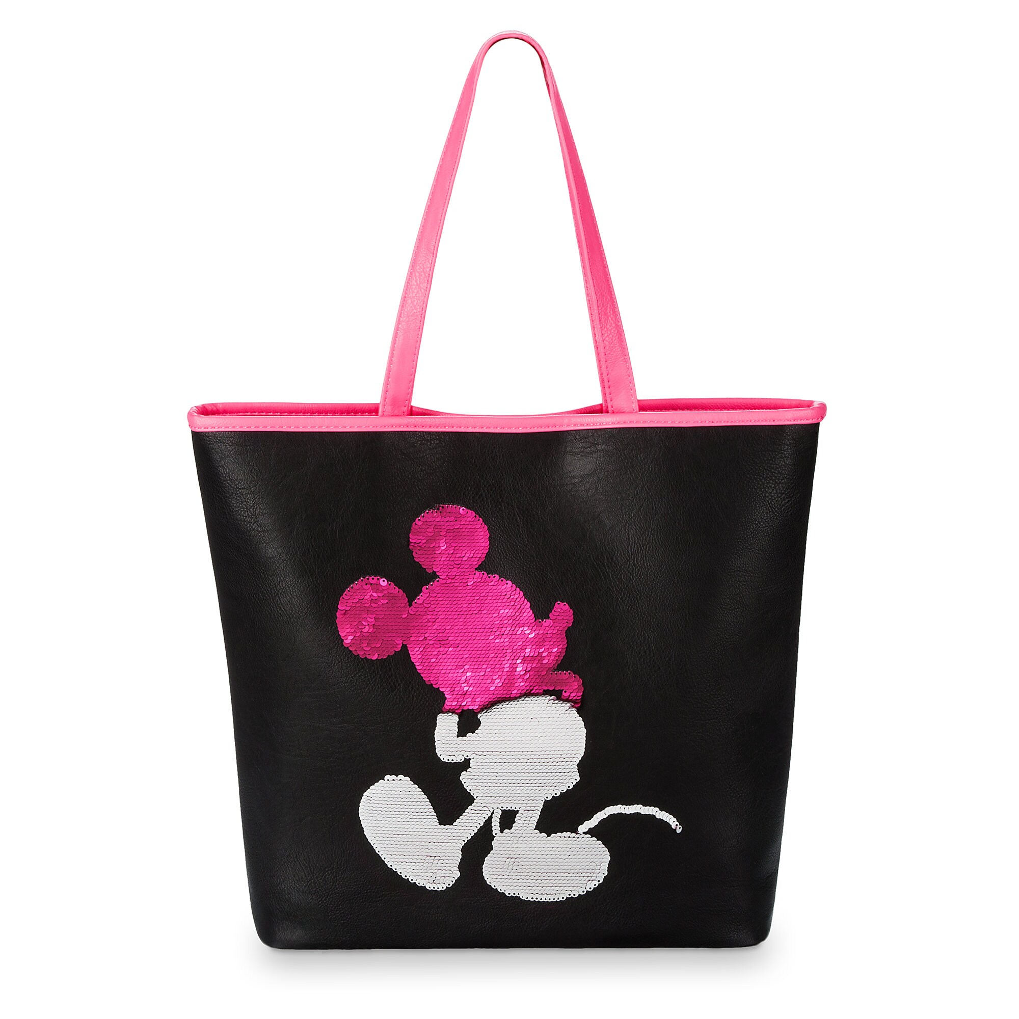 Mickey Mouse Imagination Pink Reversible Sequin Tote by Loungefly