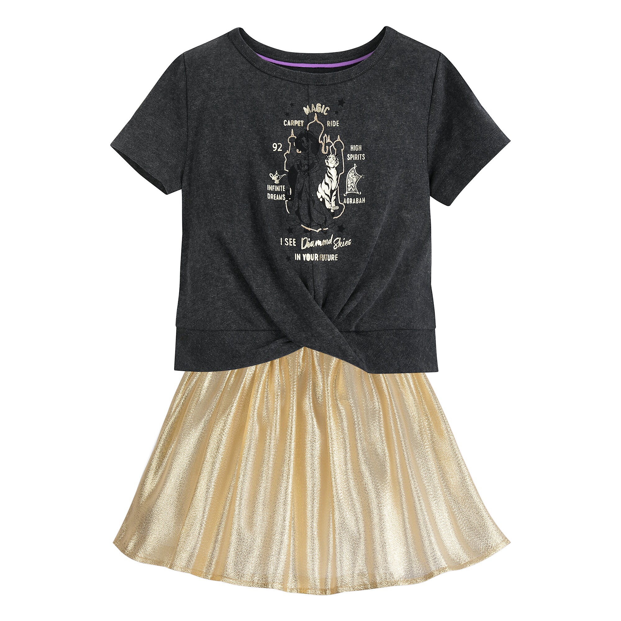 Jasmine T-Shirt and Skirt Set for Girls