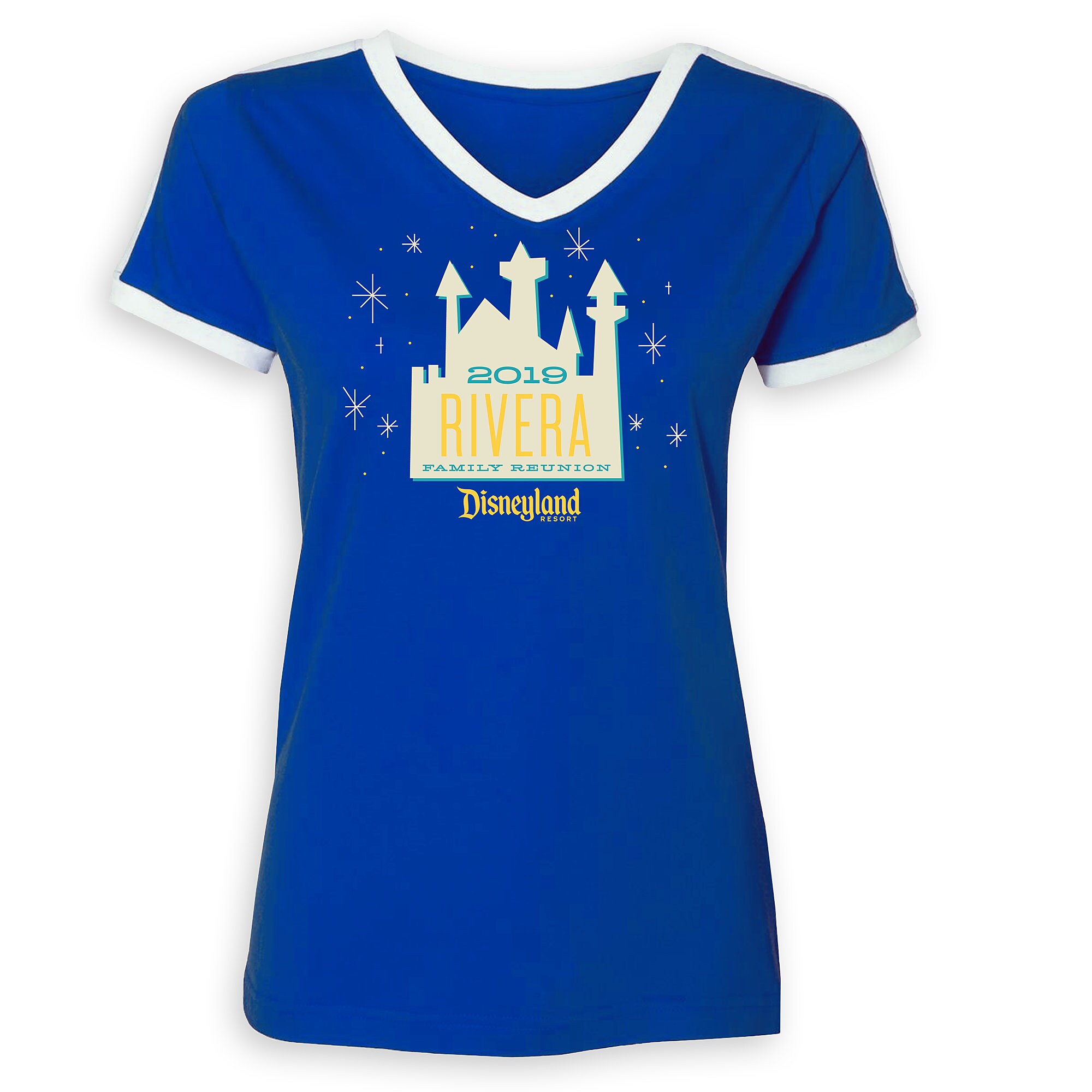 Women's Sleeping Beauty Castle Family Reunion Soccer T-Shirt - Disneyland Resort - 2019 - Customized