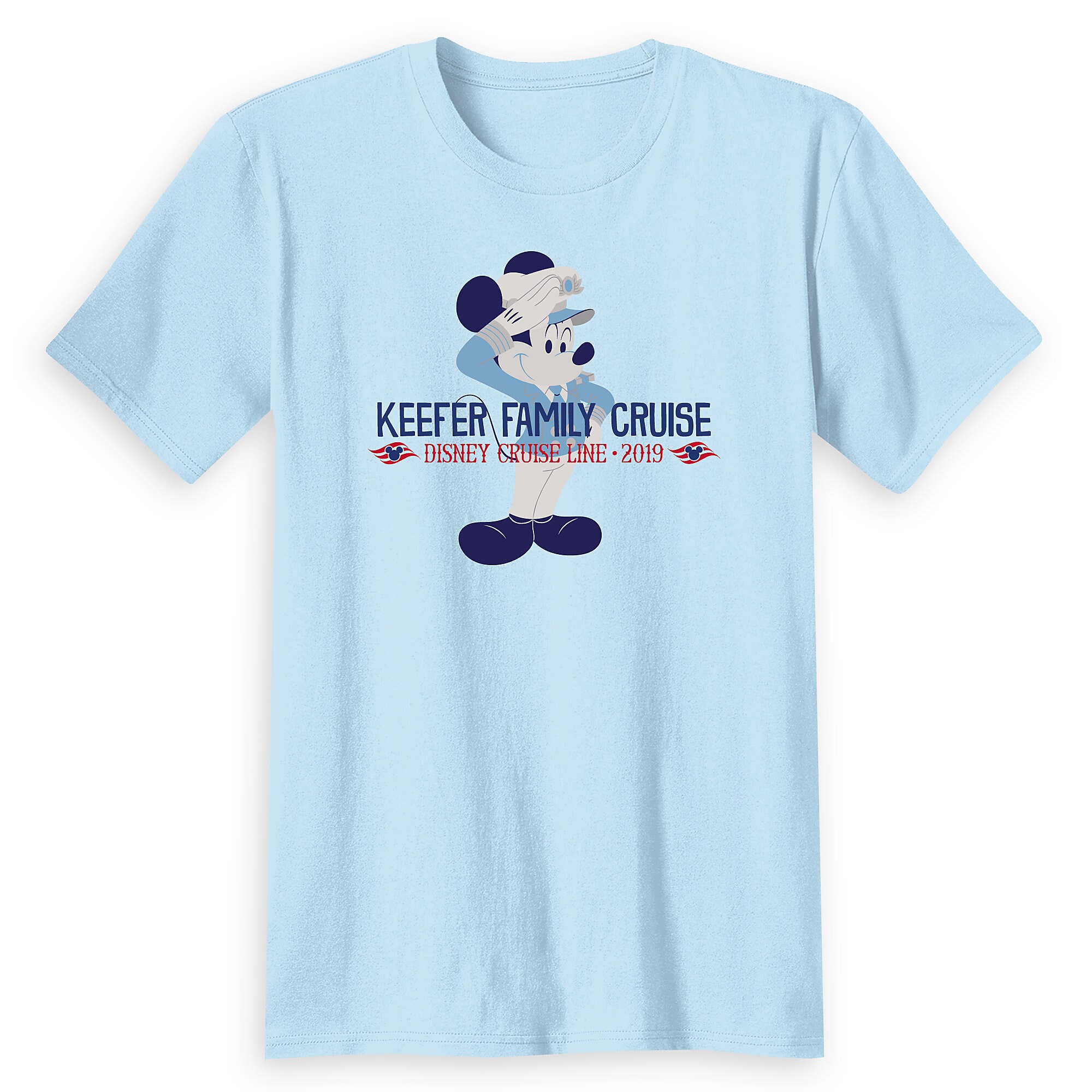 Adults' Captain Mickey Mouse Disney Cruise Line Family Cruise 2019 T-Shirt - Customized