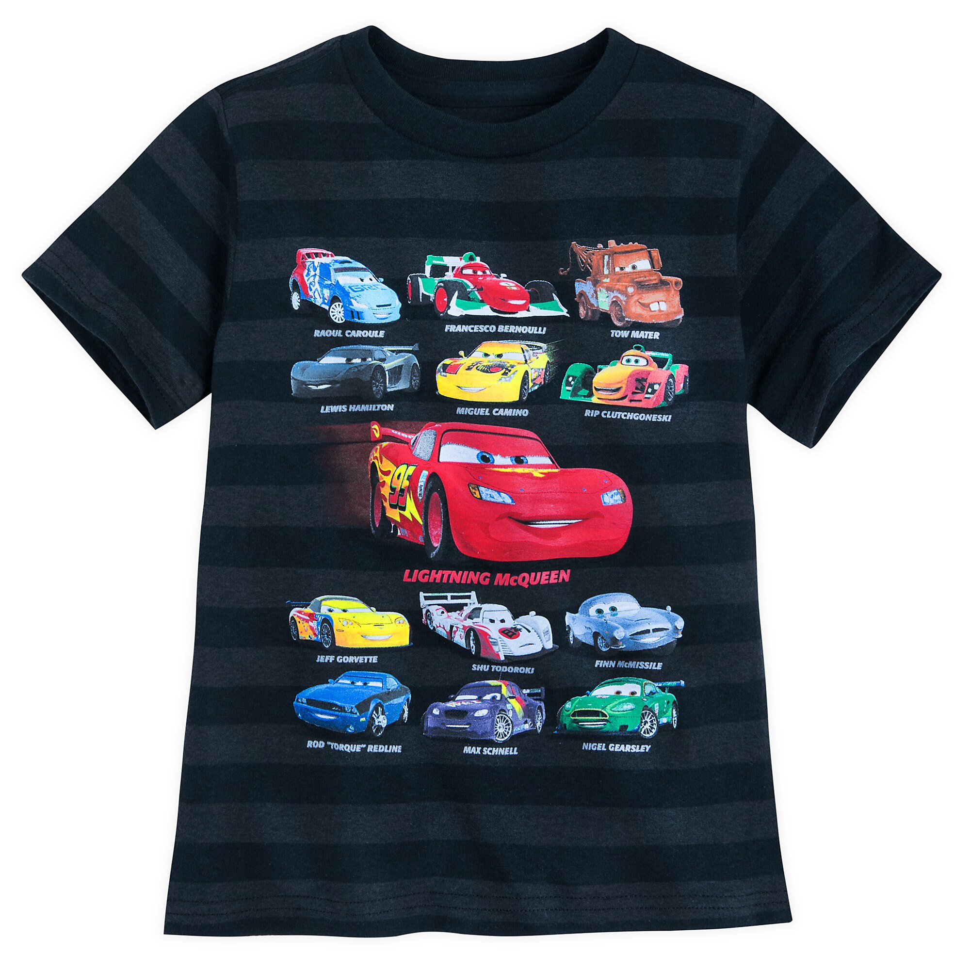 Cars Striped T-Shirt for Boys