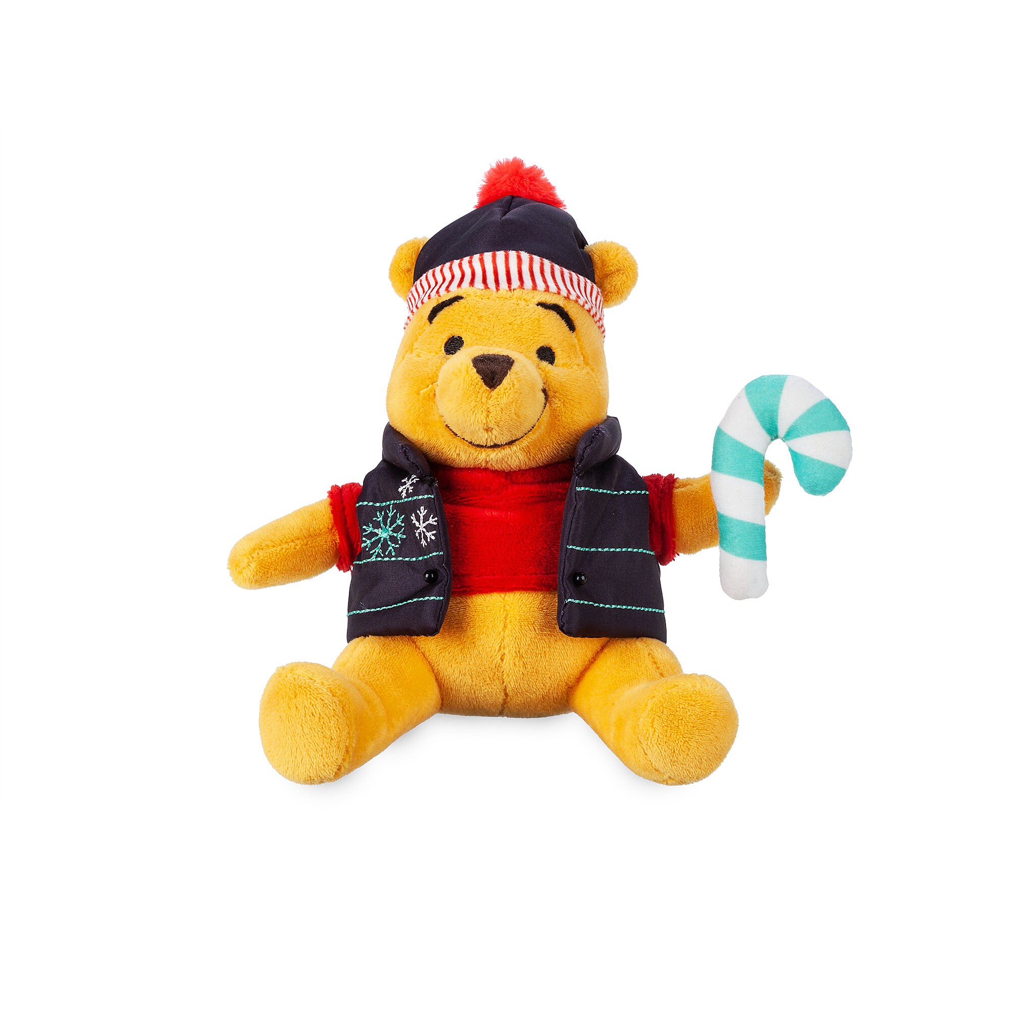 Winnie the Pooh Holiday Plush - Mini Bean Bag - 7''