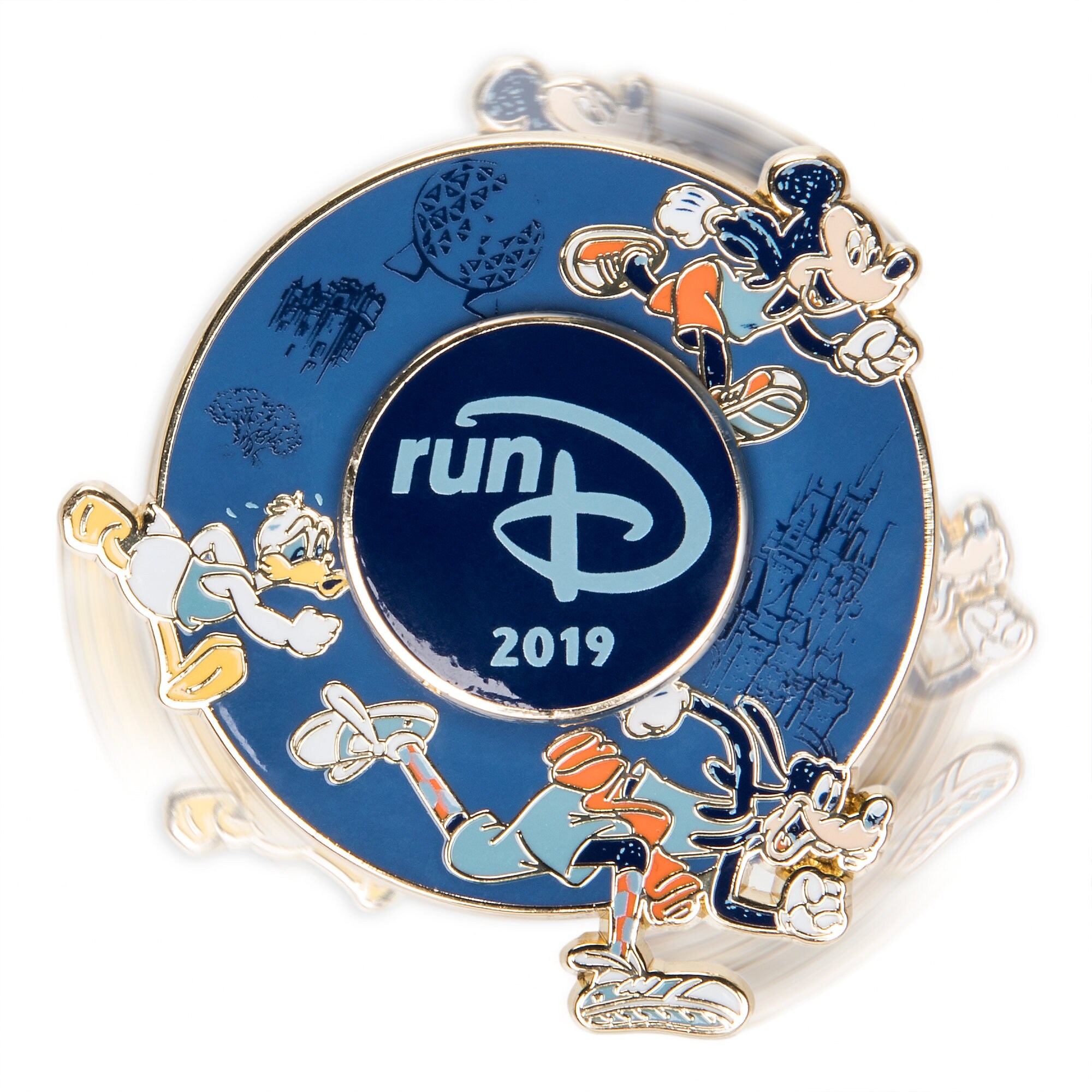 Mickey Mouse and Friends runDisney 2019 Spinner Pin - Limited Release