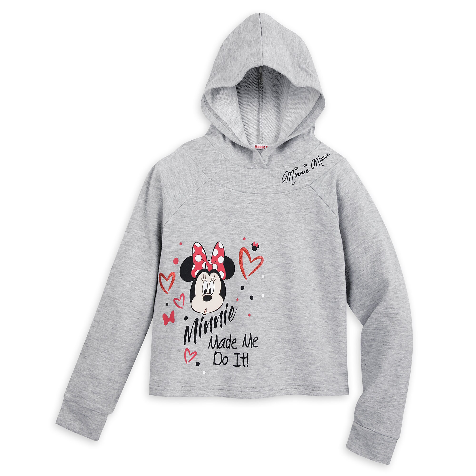 Minnie Mouse Cropped Hoodie for Girls available online for