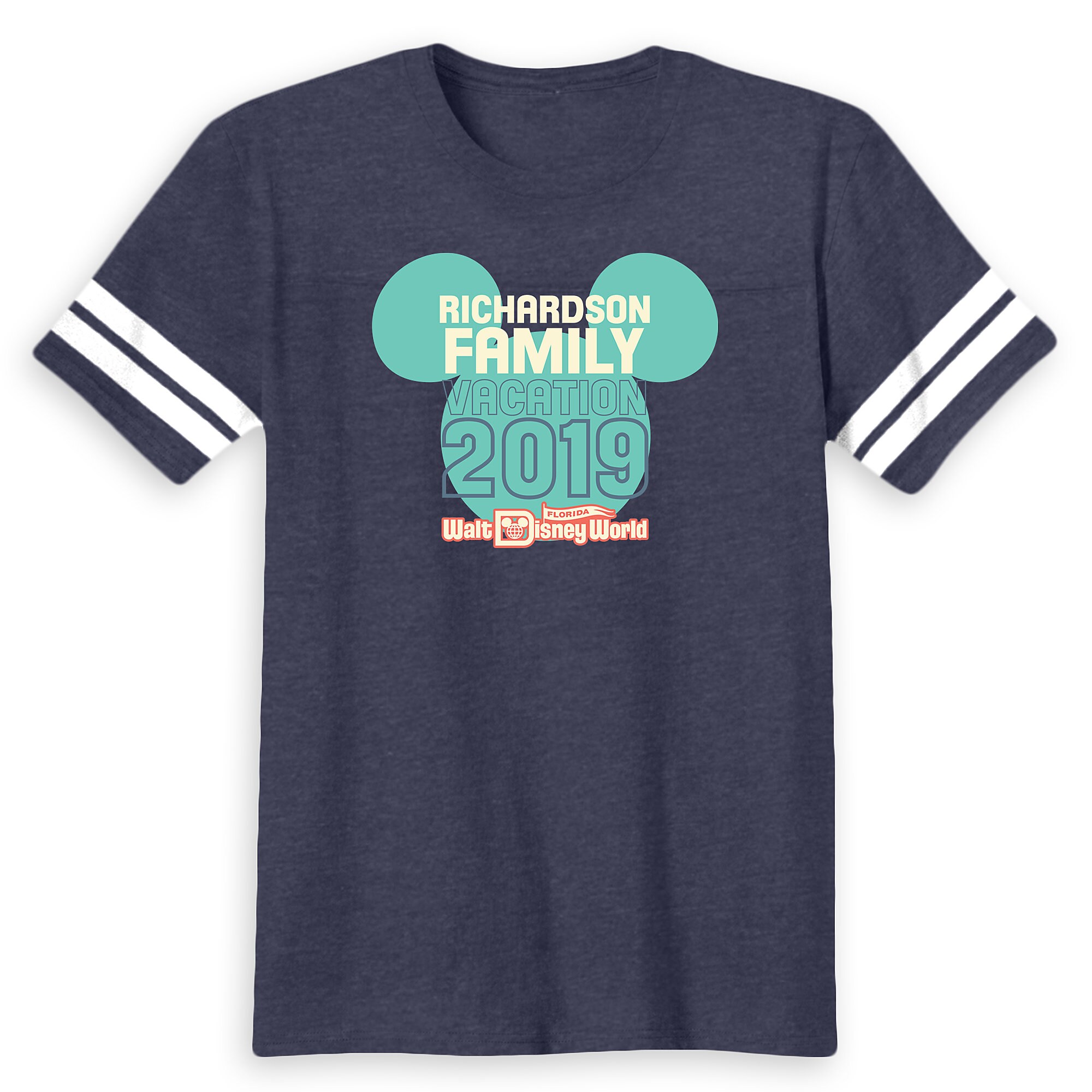Kids' Mickey Mouse Icon Football T-Shirt - Walt Disney World - 2019 - Customized