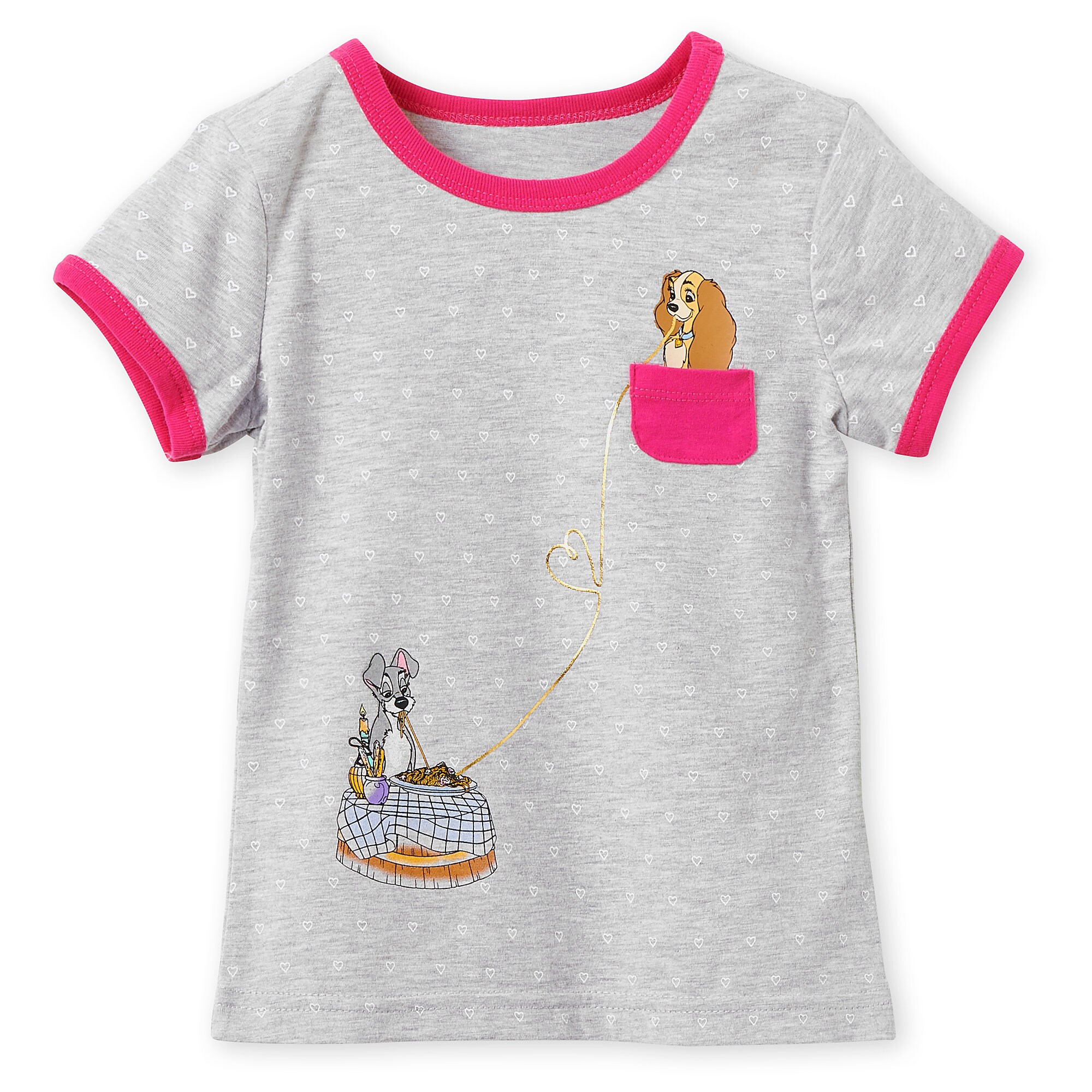Lady and the Tramp Ringer Tee for Girls