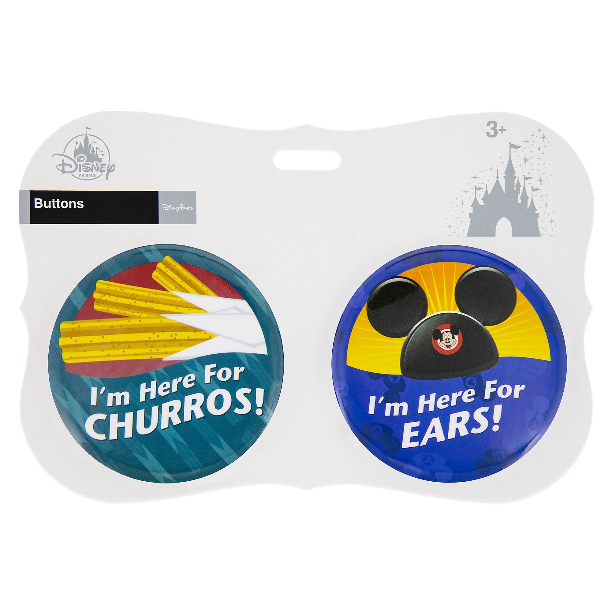 Disney Parks ''I'm Here for ... Ears!'' Button Set