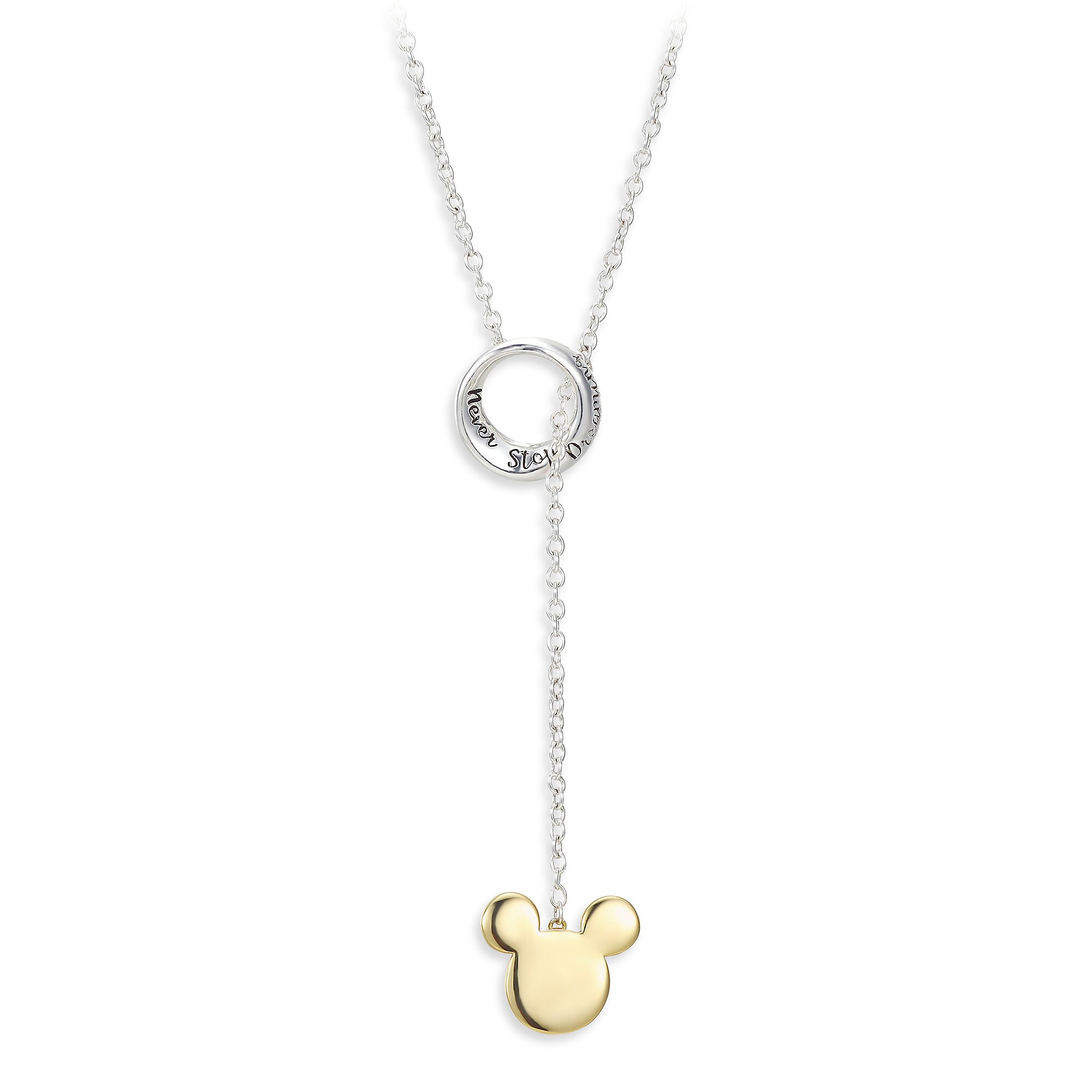 Mickey Mouse ''Never Stop Dreaming'' Necklace