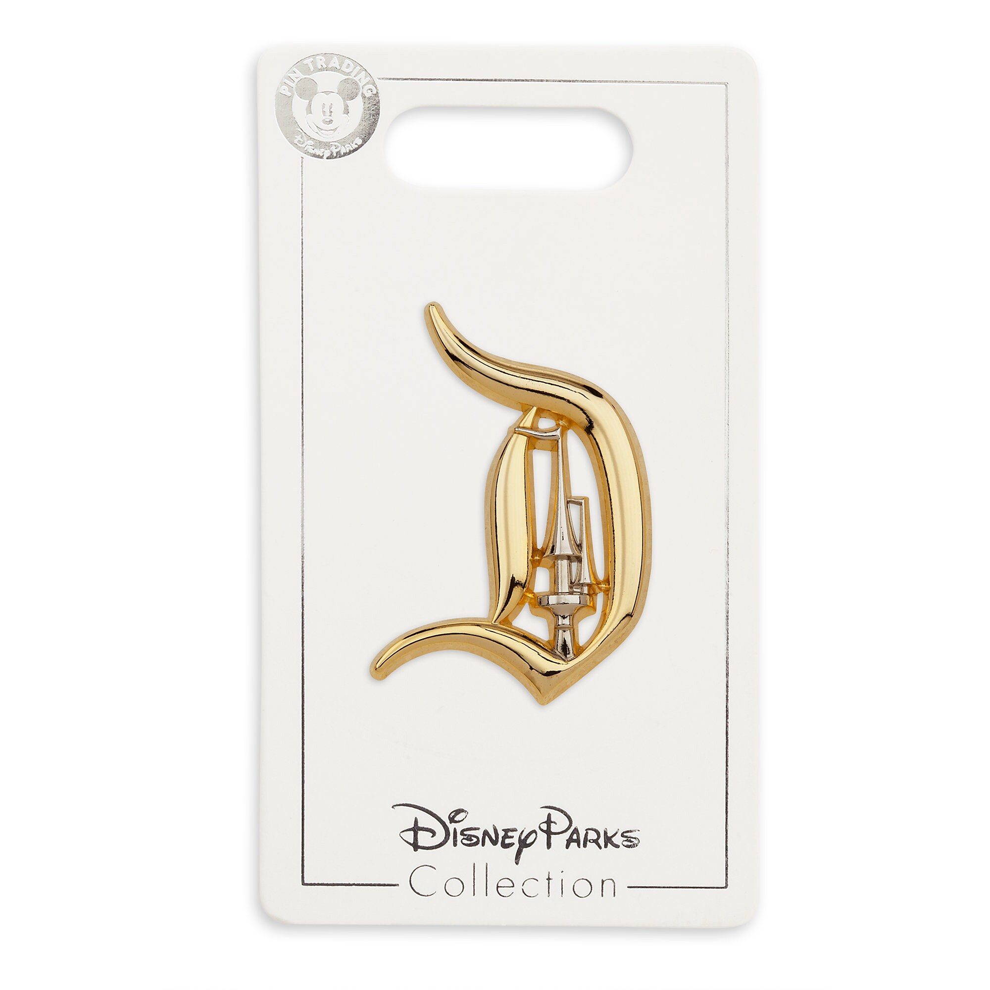 Disneyland ''D'' with Sleeping Beauty Castle Pin