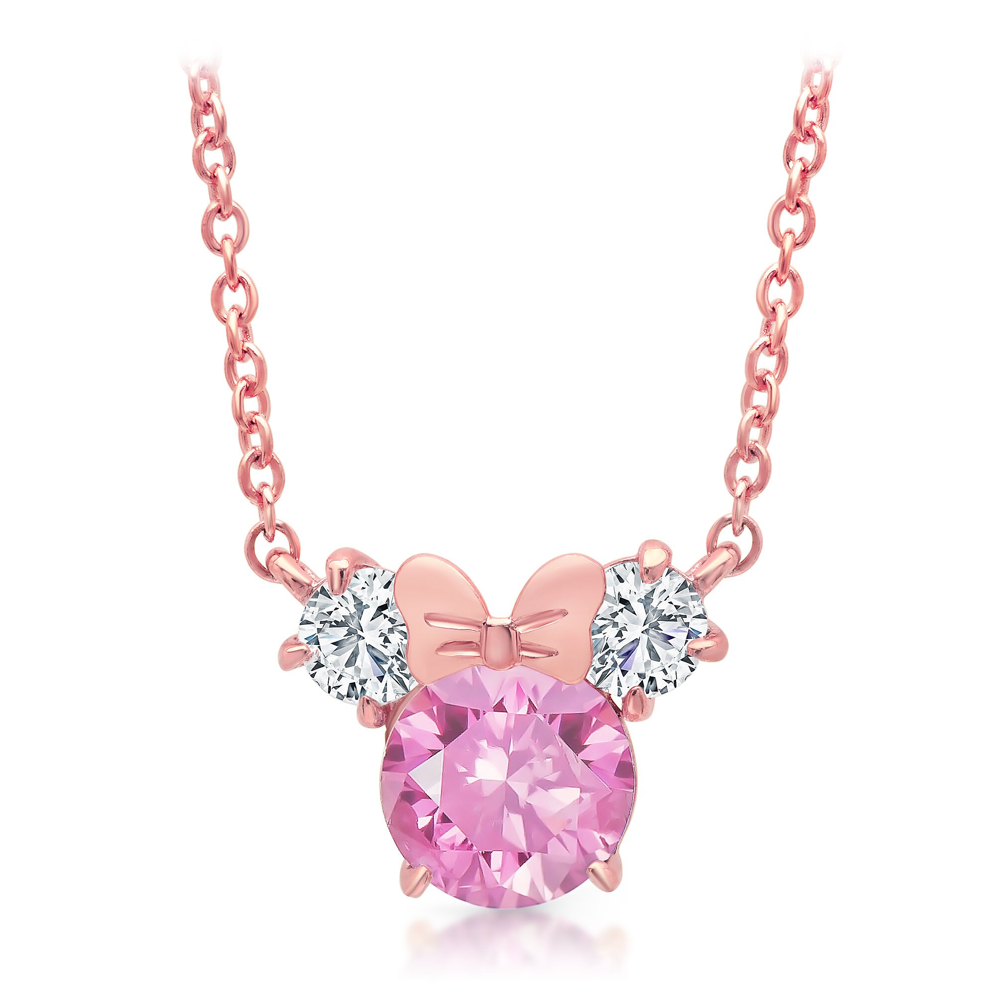 Minnie Mouse Necklace for Kids by CRISLU - Pink