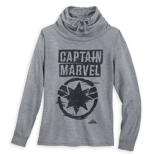 Marvel's Captain Marvel Cowl Neck Sweater for Juniors | shopDisney