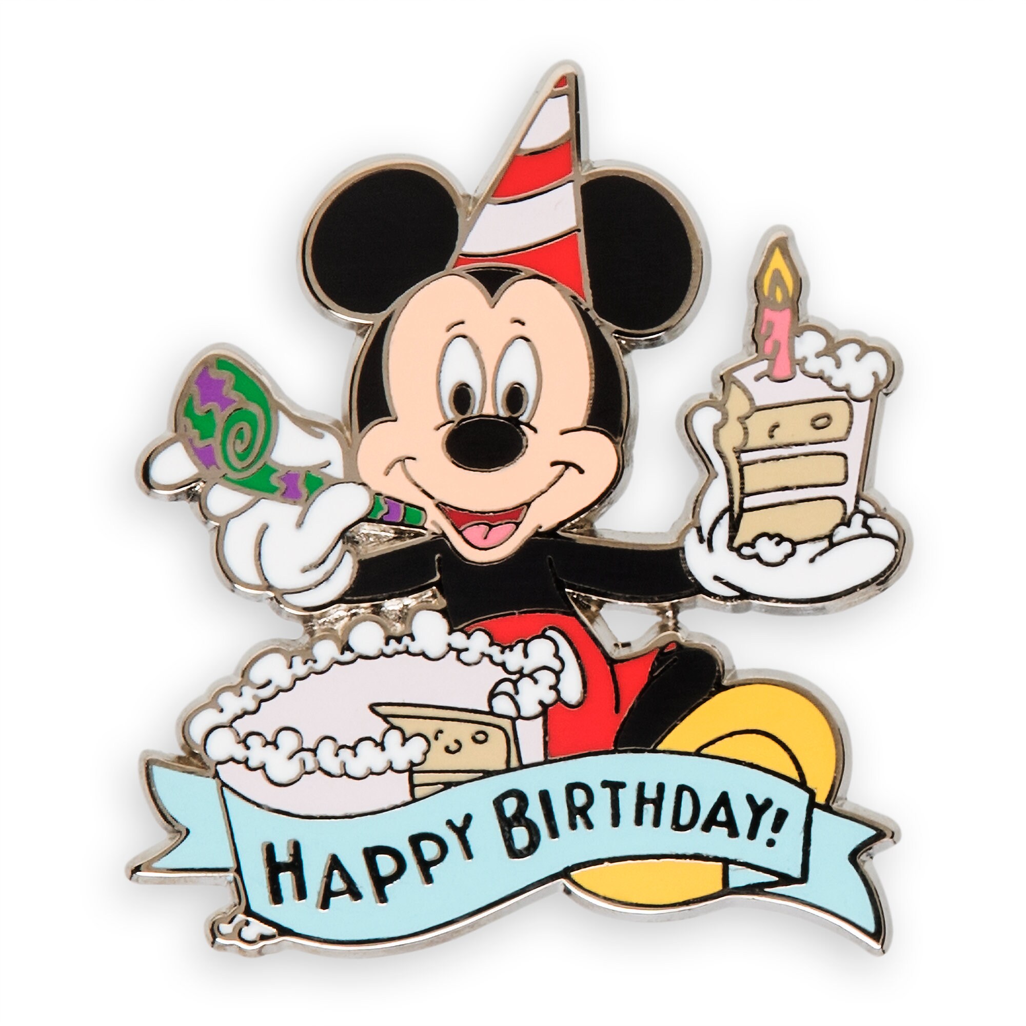 Mickey Mouse Happy Birthday Pin