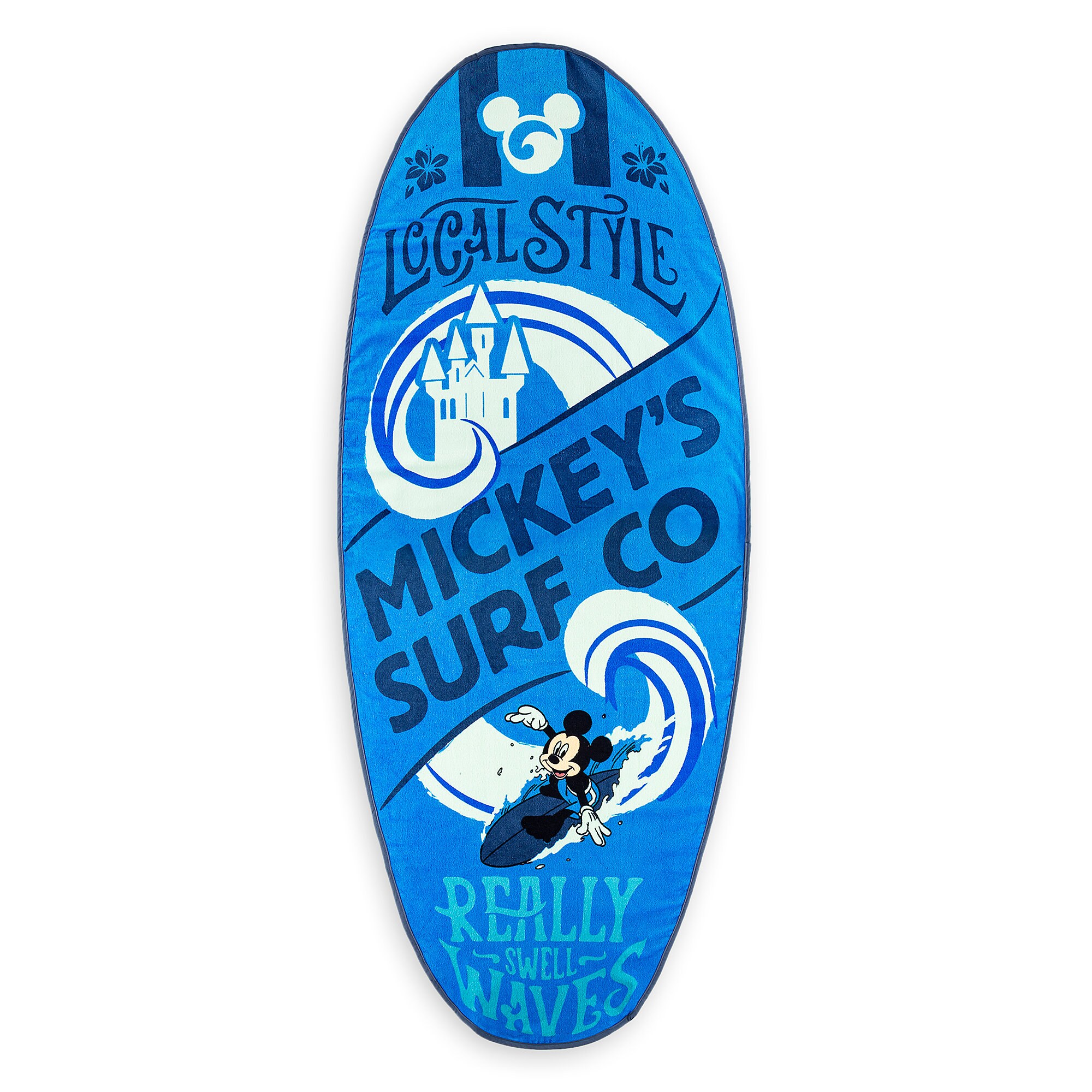 Mickey Mouse Surfboard Beach Towel
