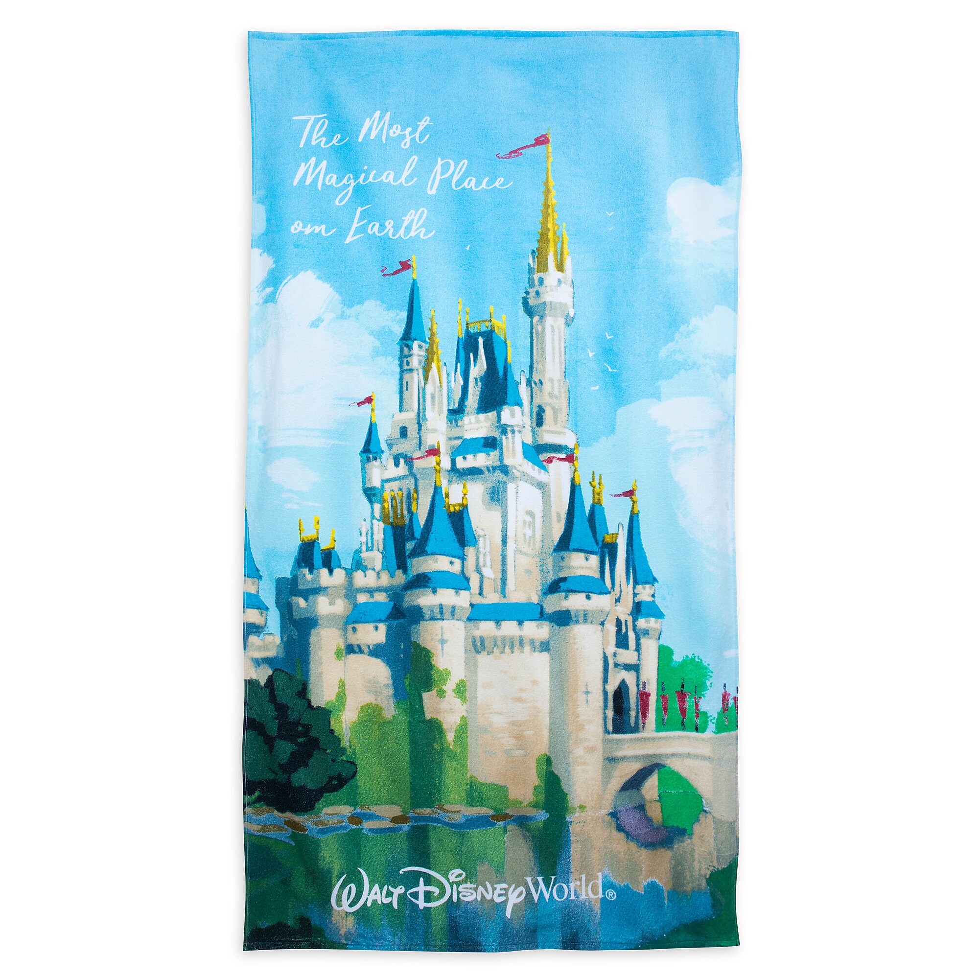 Cinderella Castle Beach Towel - Walt Disney World