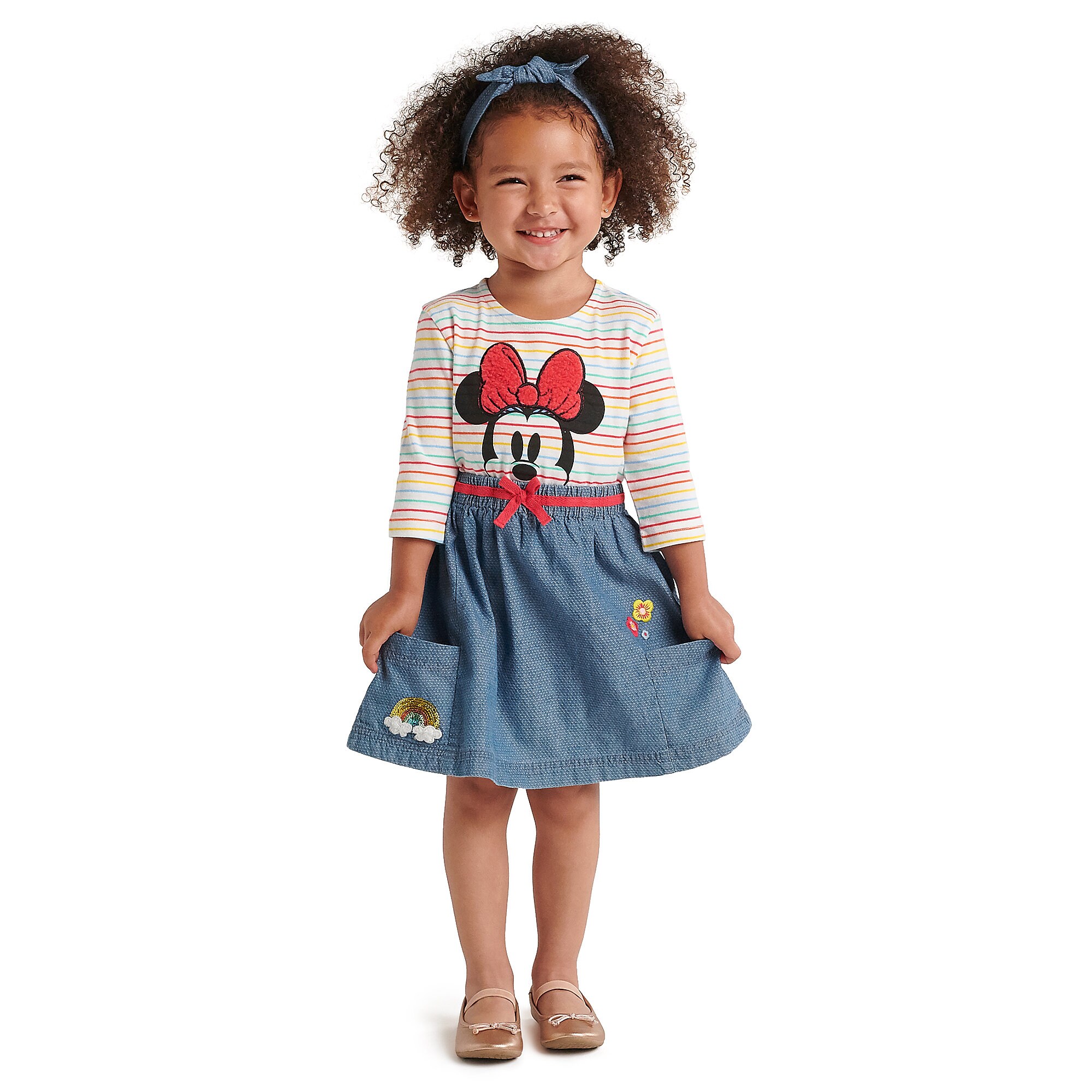 Minnie Mouse Dress and Headband Set for Girls