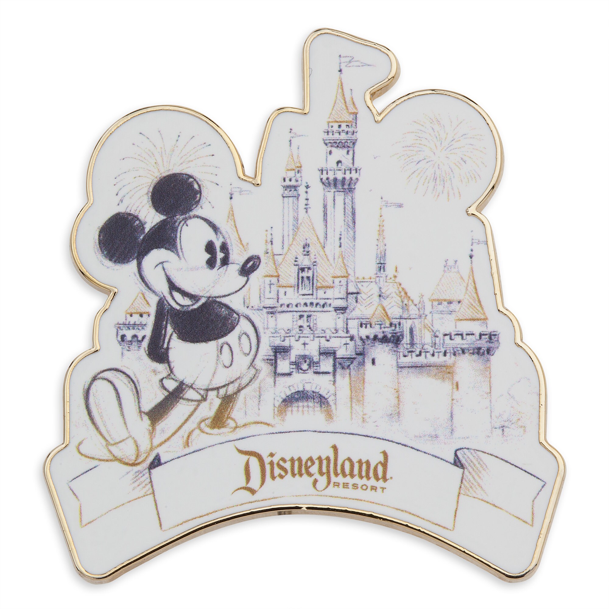 Mickey Mouse and Sleeping Beauty Castle Pin