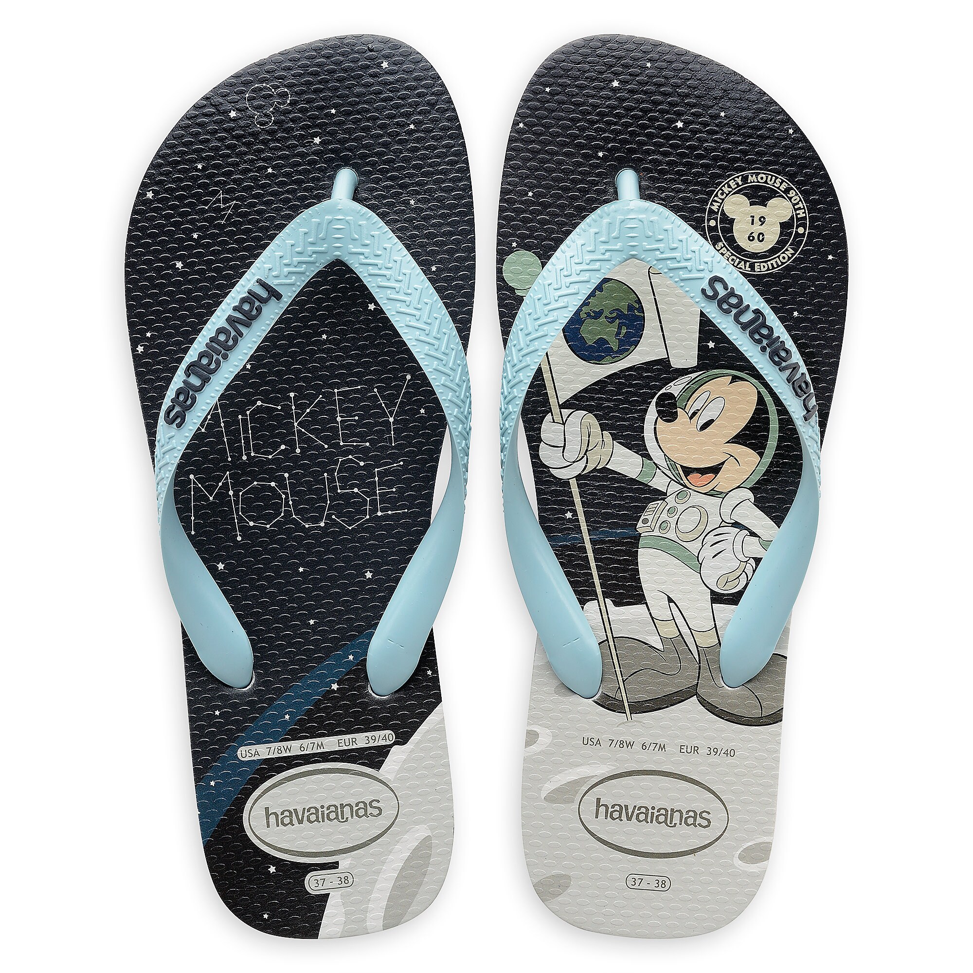  Mickey  Mouse  Moon Landing Flip Flops  for Adults by 