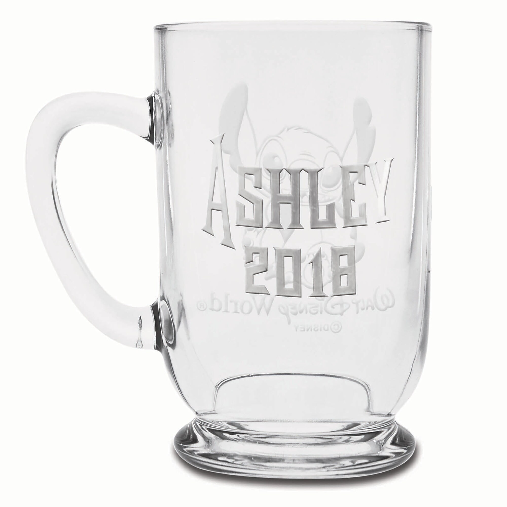 Stitch Glass Mug by Arribas - Large - Personalizable