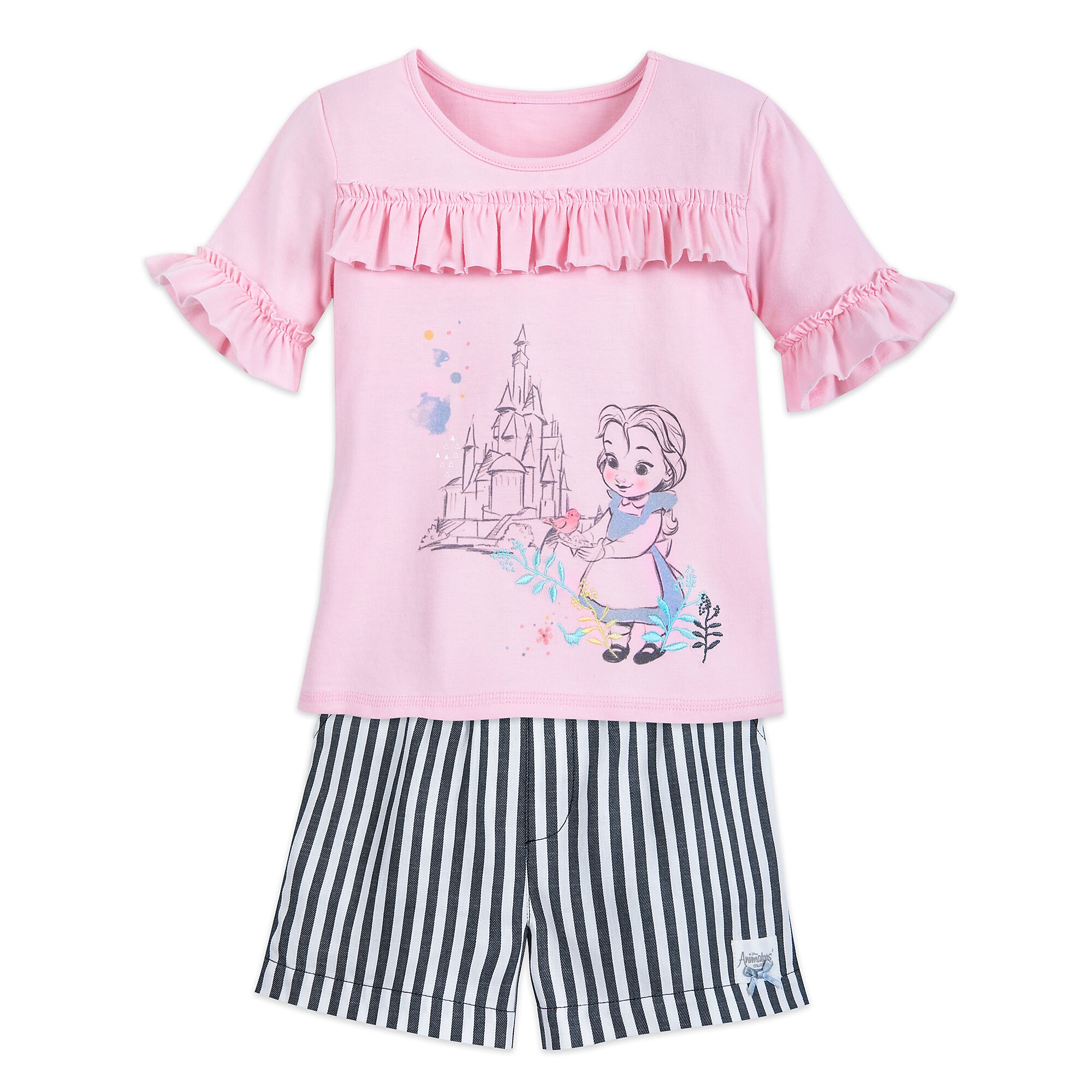 Disney Animators' Collection Belle Top and Shorts Set for Girls