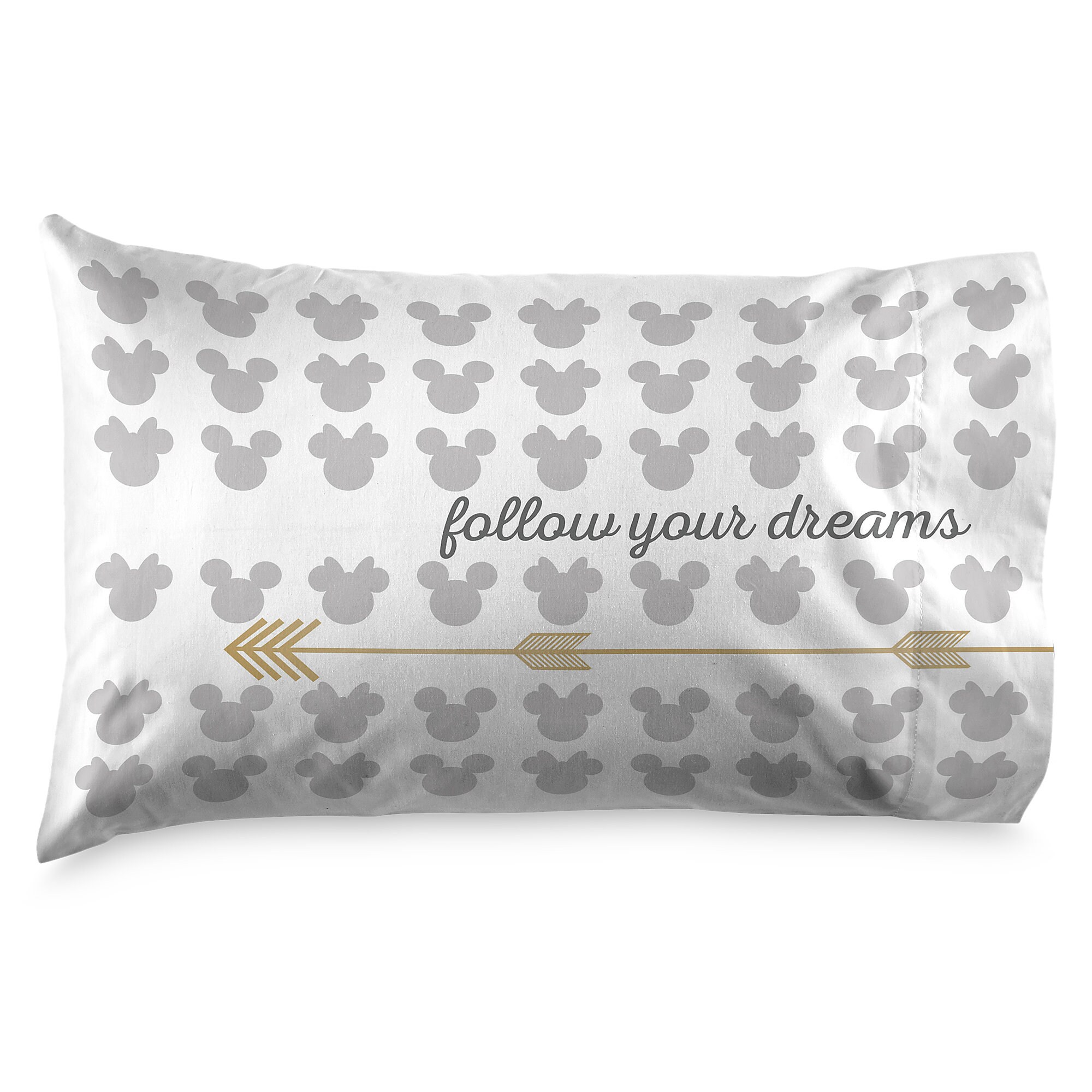 Mickey Mouse and Minnie Mouse Gold Arrow Sham Set