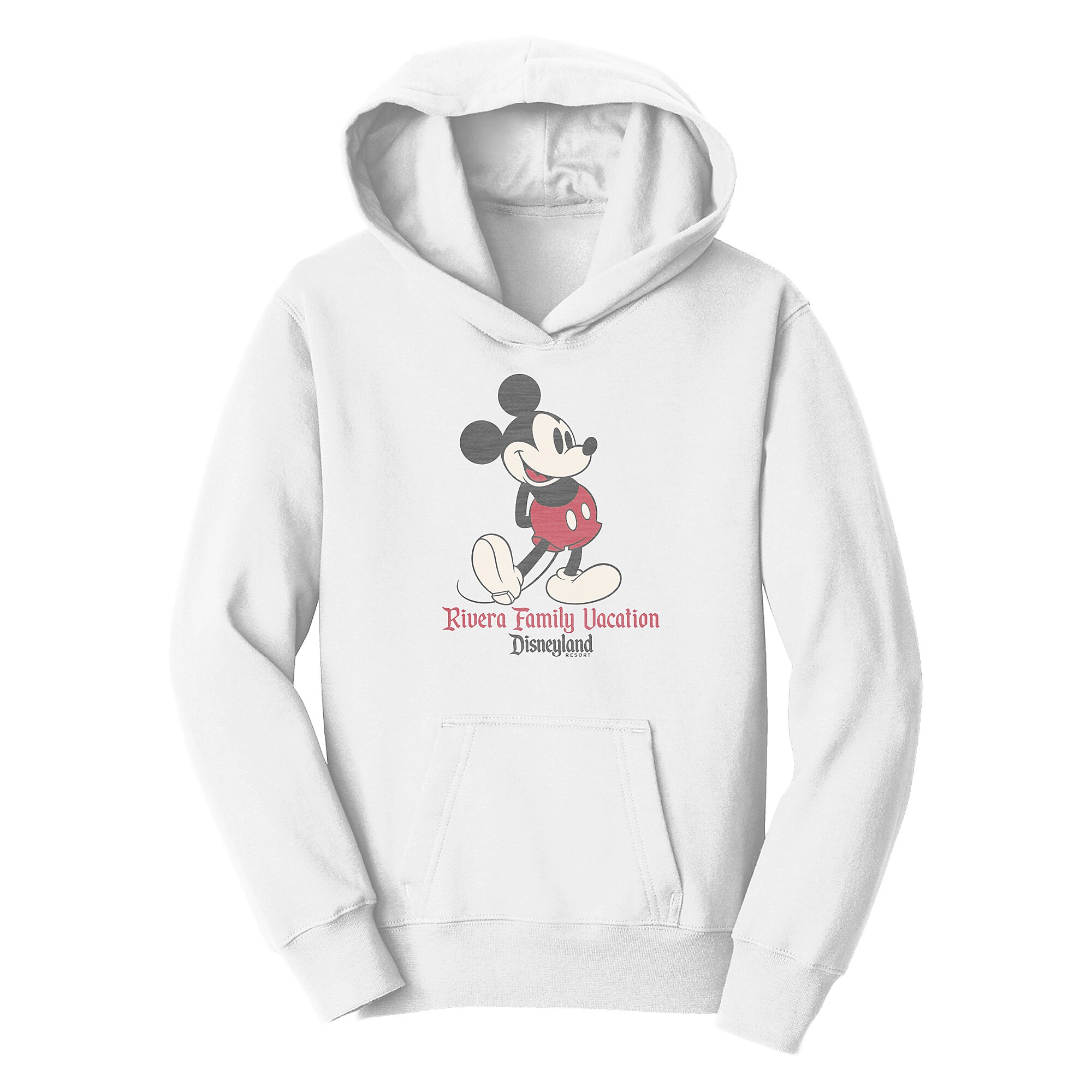 Kids' Mickey Mouse Family Vacation Pullover Hoodie - Disneyland - Customized