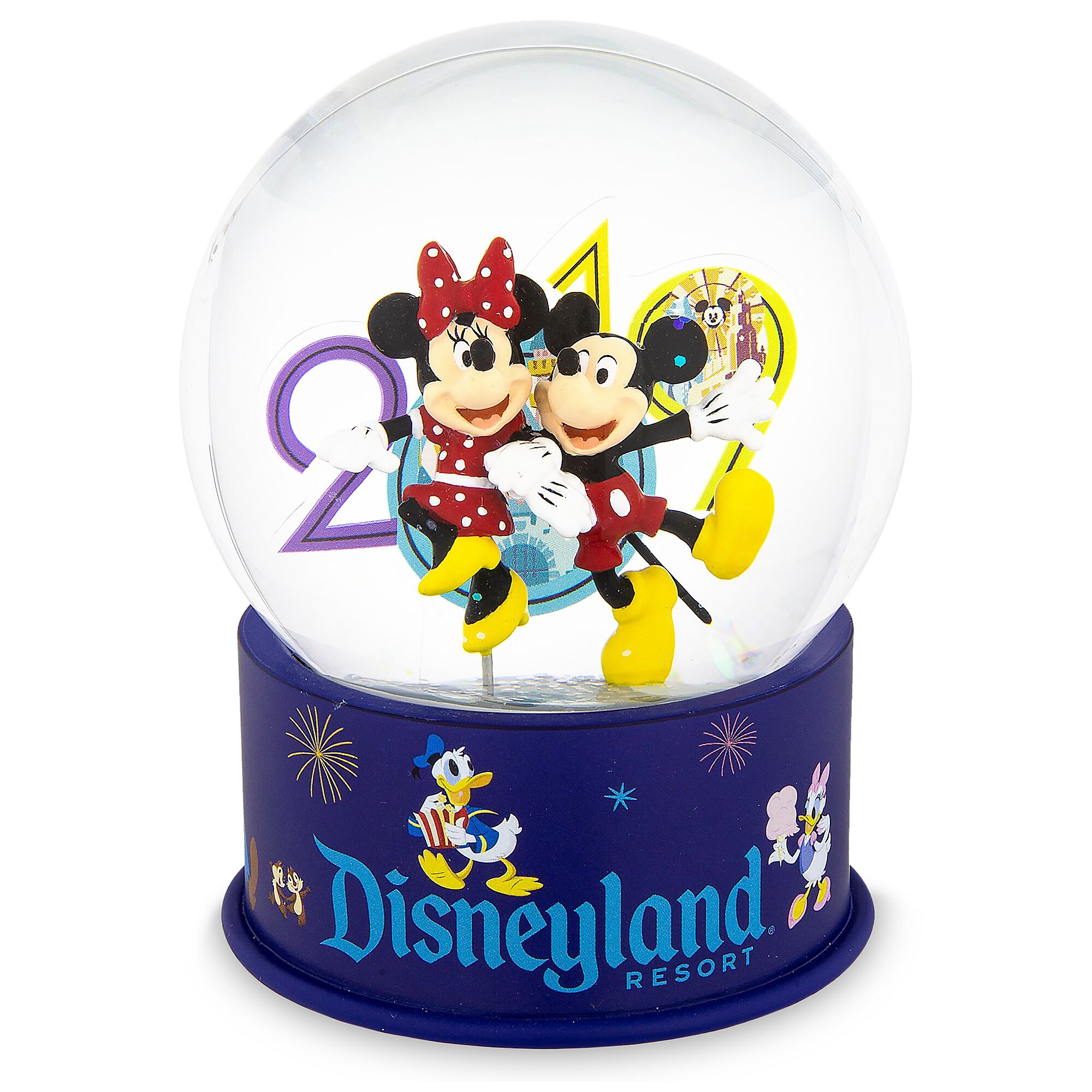 Mickey and Minnie Mouse Mini Snowglobe - Disneyland 2019