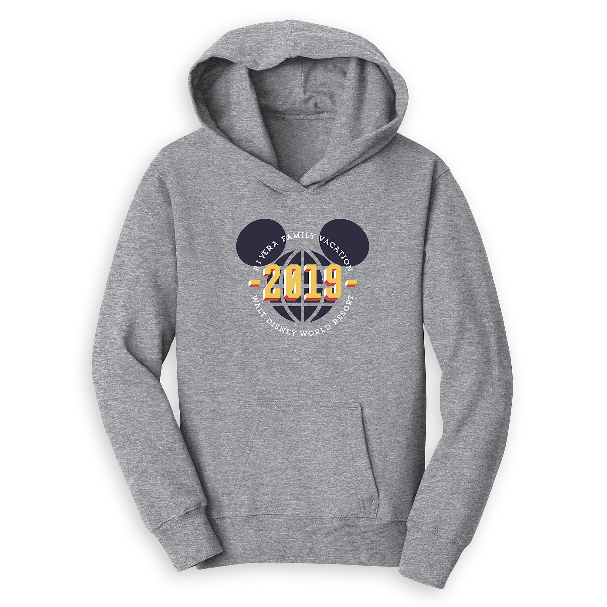 Kids' Mickey Mouse Family Vacation Pullover Hoodie - Walt Disney World Resort - 2019 - Customized