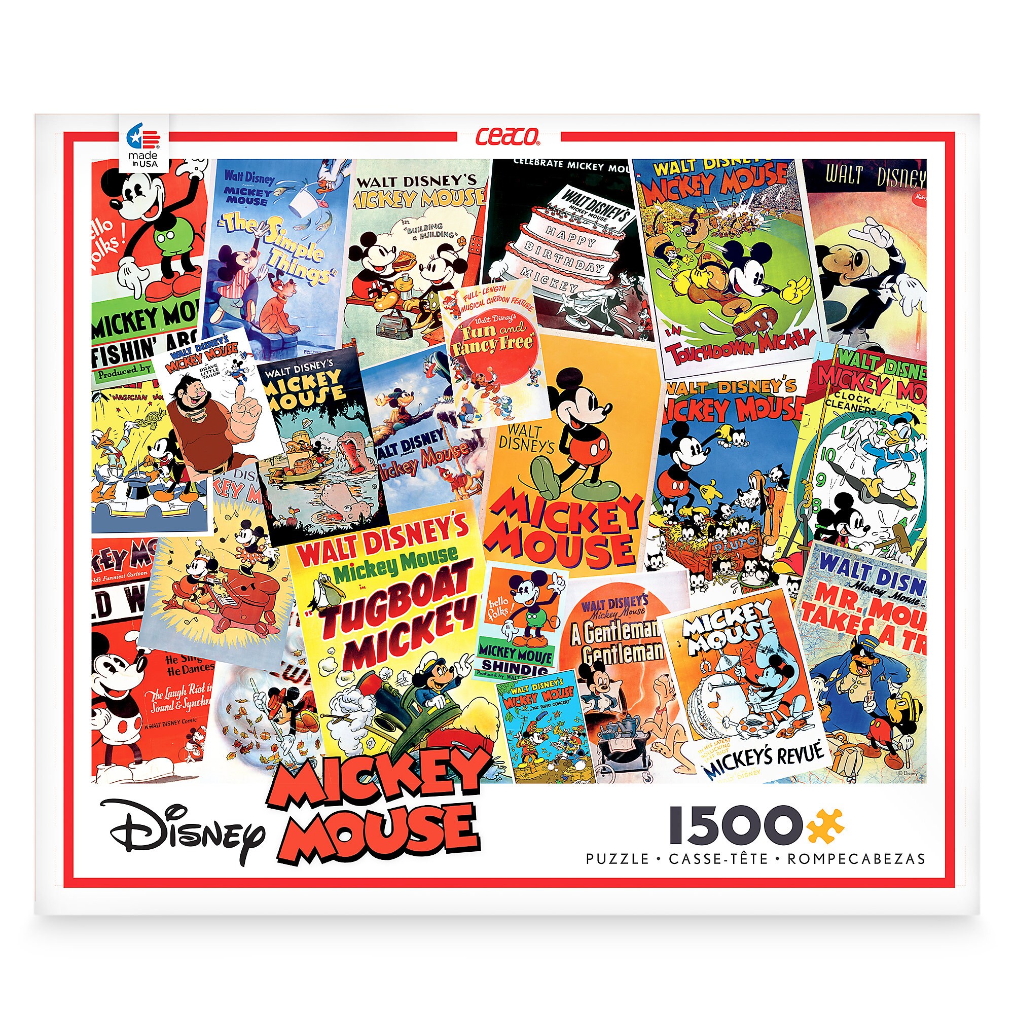 Mickey Mouse Movie Posters Jigsaw Puzzle by Ceaco