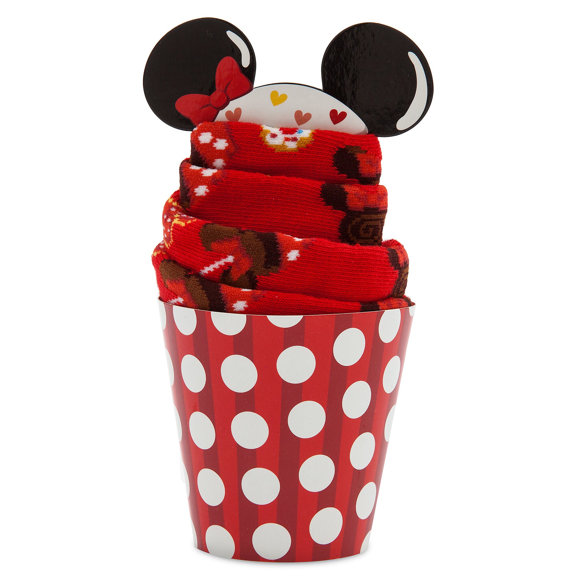 Minnie Mouse Disney Parks Food Icon Cupcake Socks for Kids