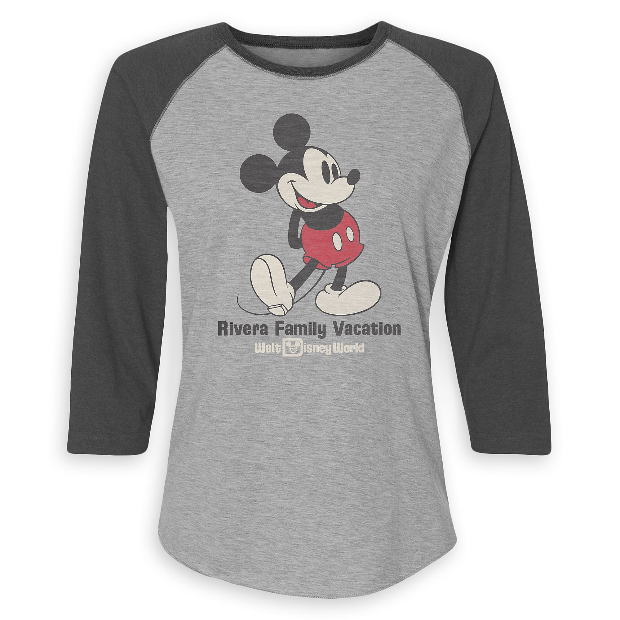 Women's Mickey Mouse Family Vacation Raglan T-Shirt - Walt Disney World - Customized