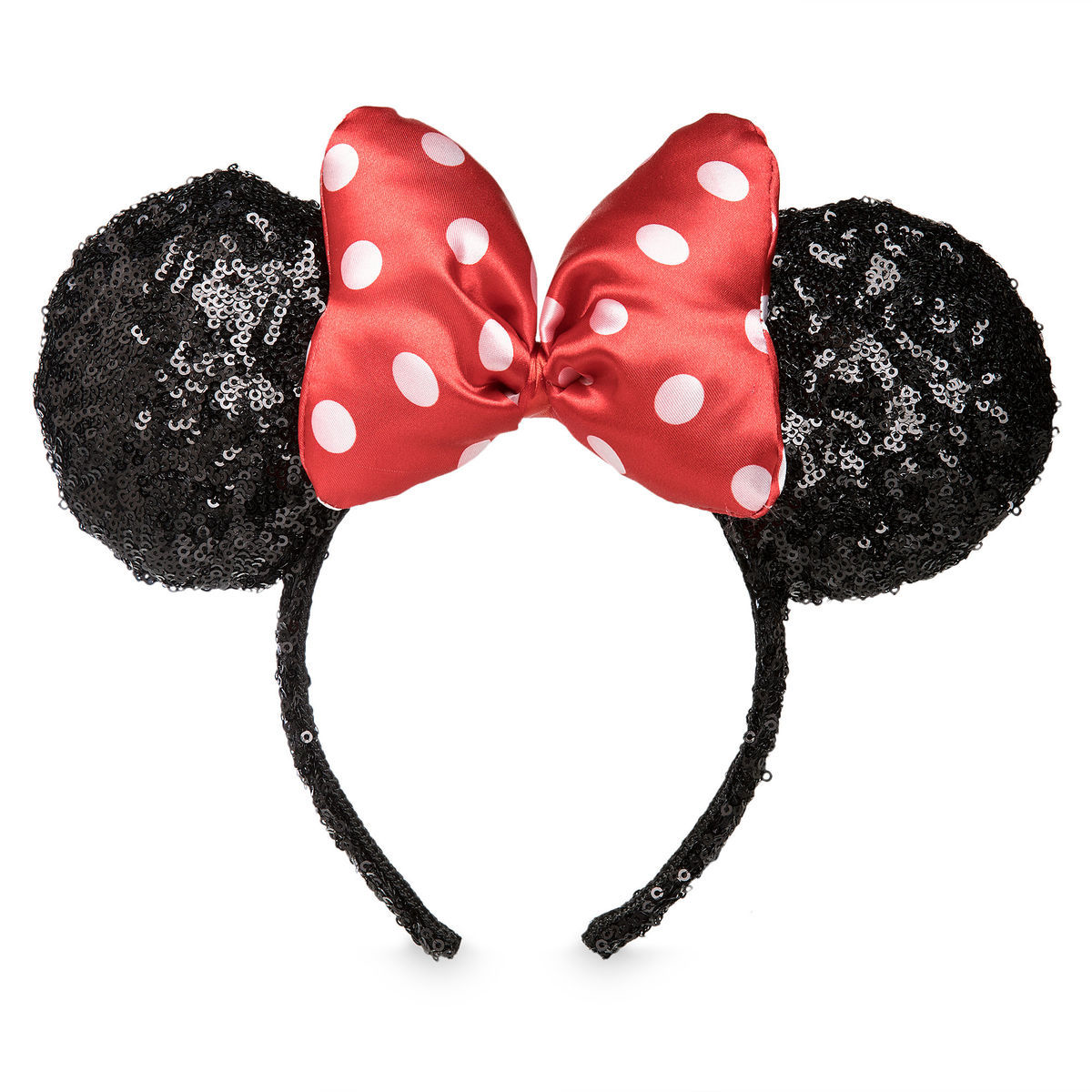 Product Image of Minnie Mouse Sequined Ear Headband with Satin Bow # 1