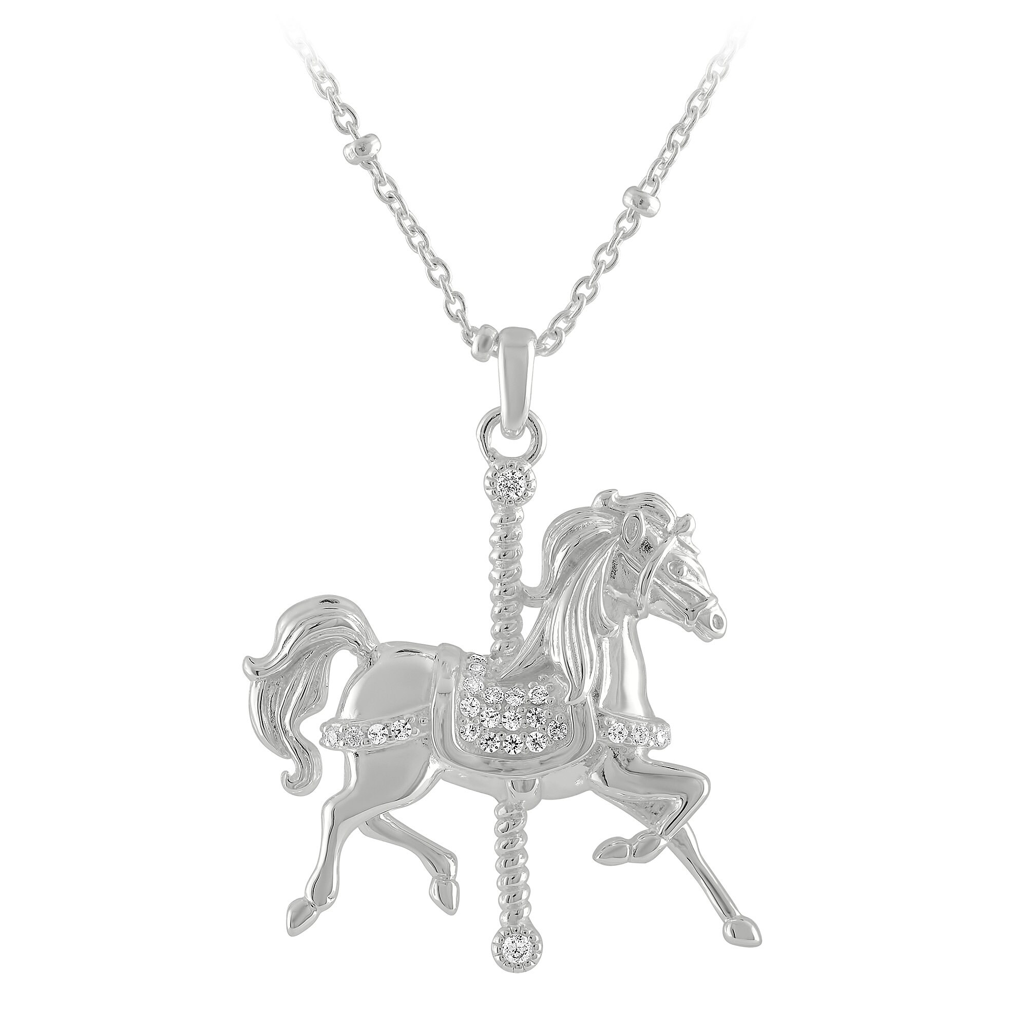 King Arthur Carrousel Horse Necklace by Rebecca Hook