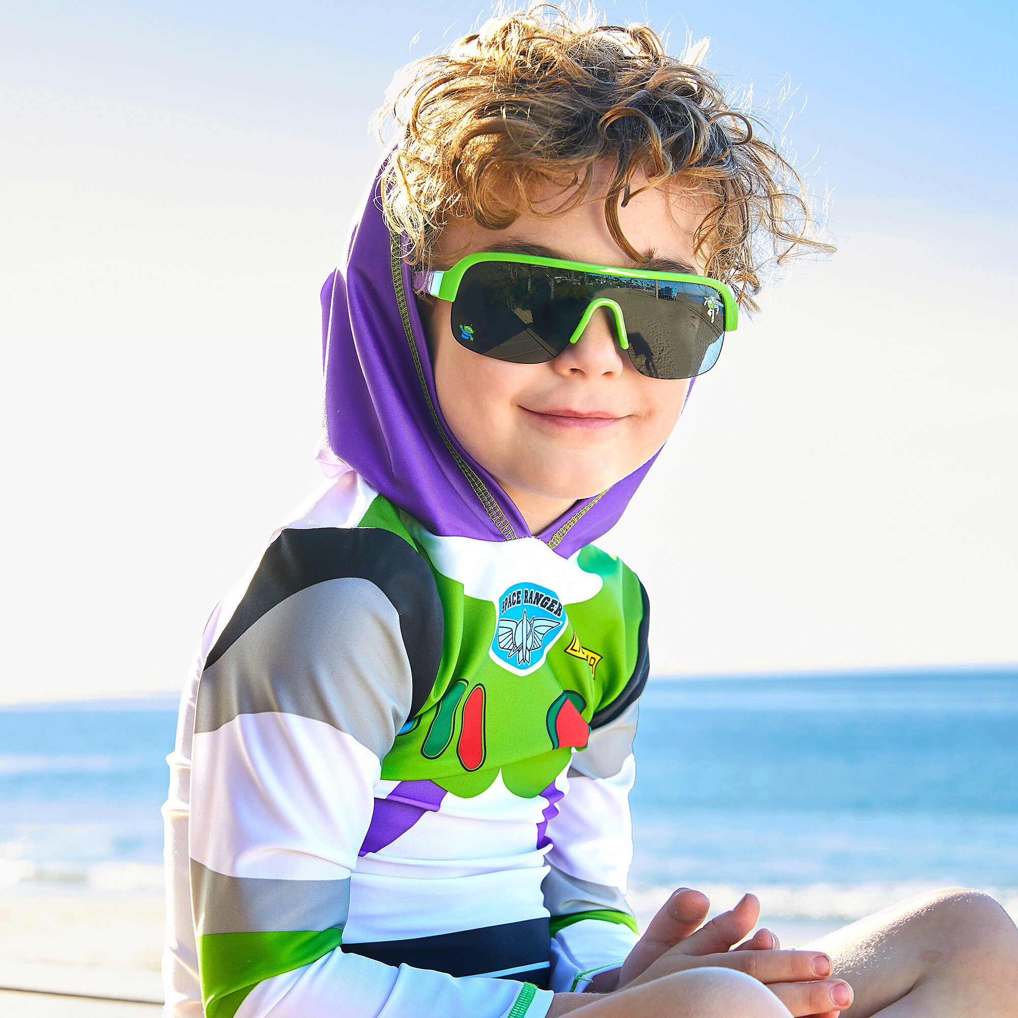 Buzz Lightyear Hooded Rash Guard for Kids