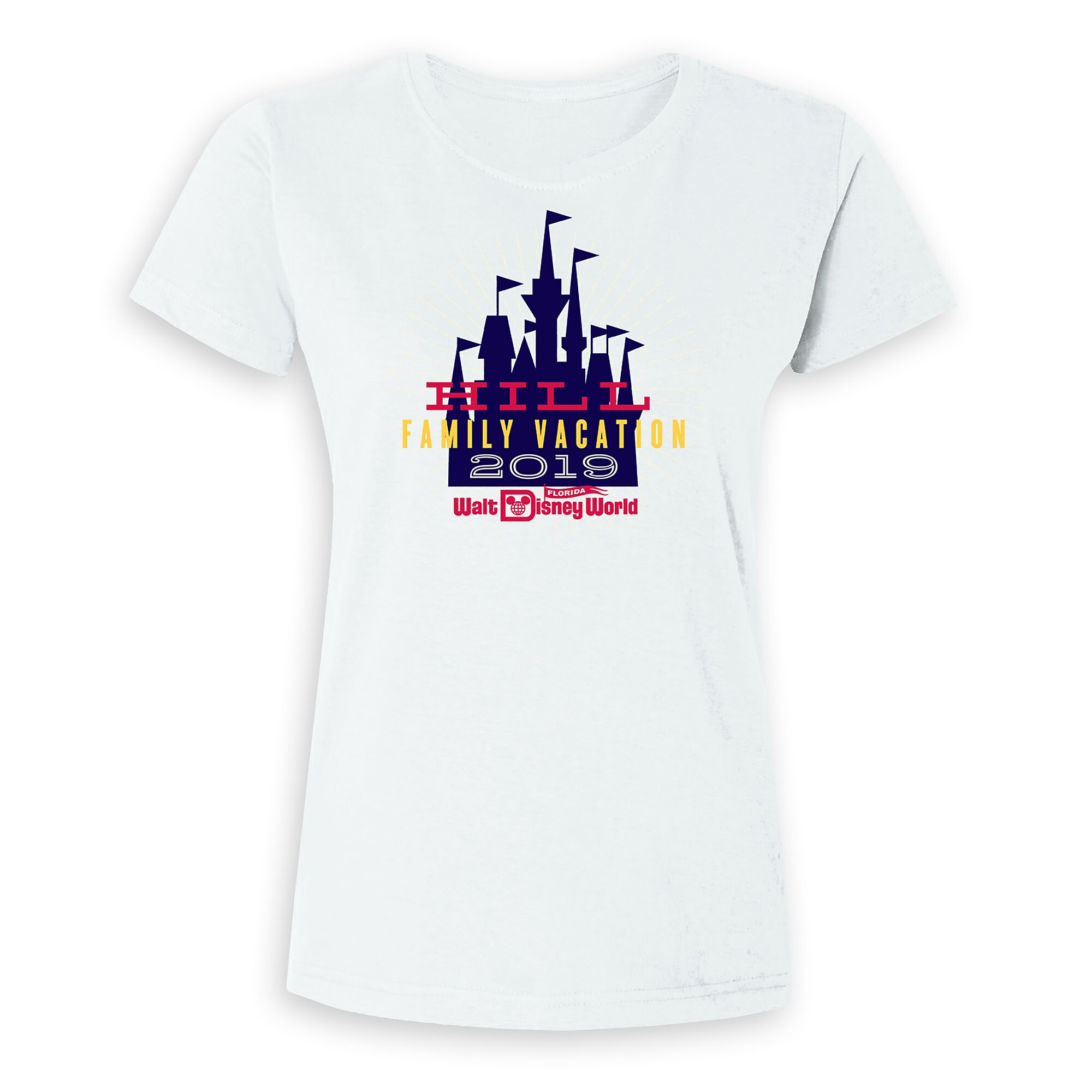 Women's Cinderella Castle Family Vacation T-Shirt - Walt Disney World - 2019 - Customized