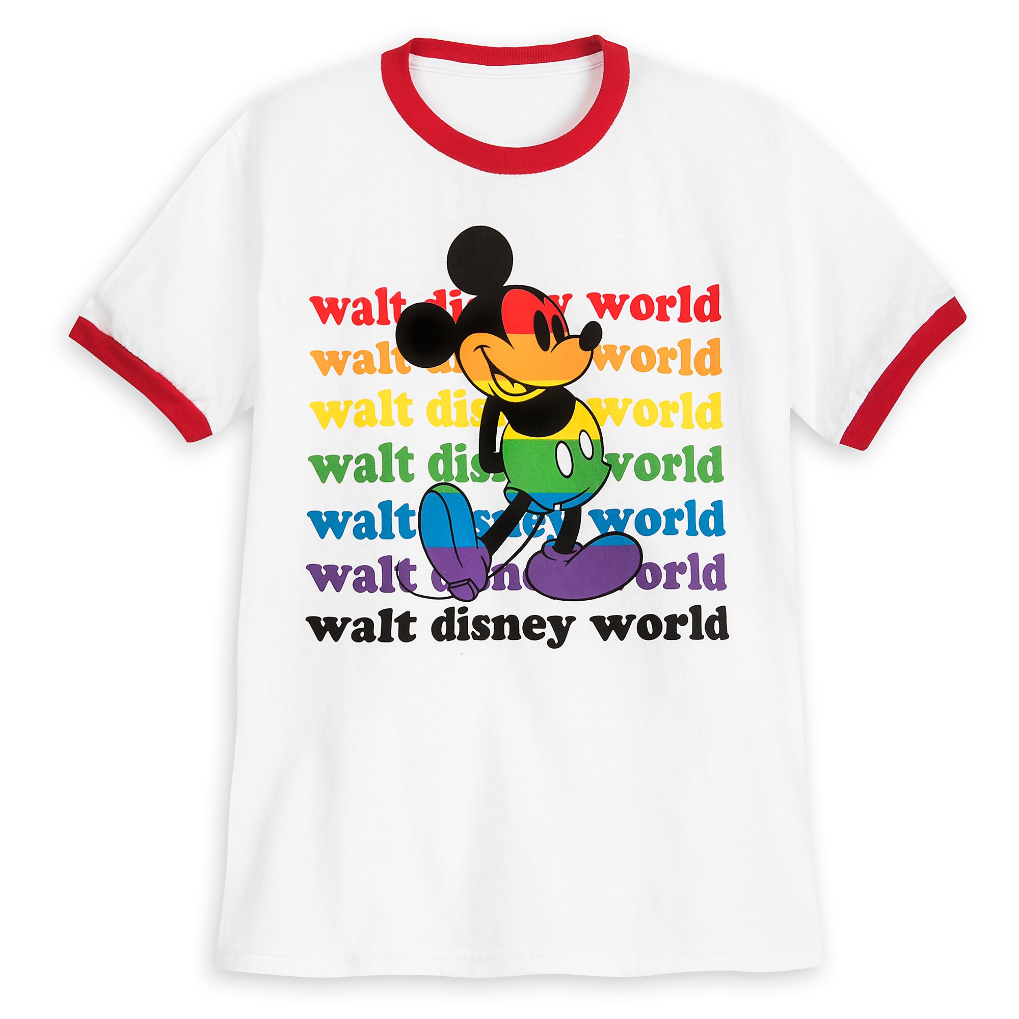 Rainbow Disney Collection Mickey Mouse Ringer T-Shirt for Kids - Walt Disney World