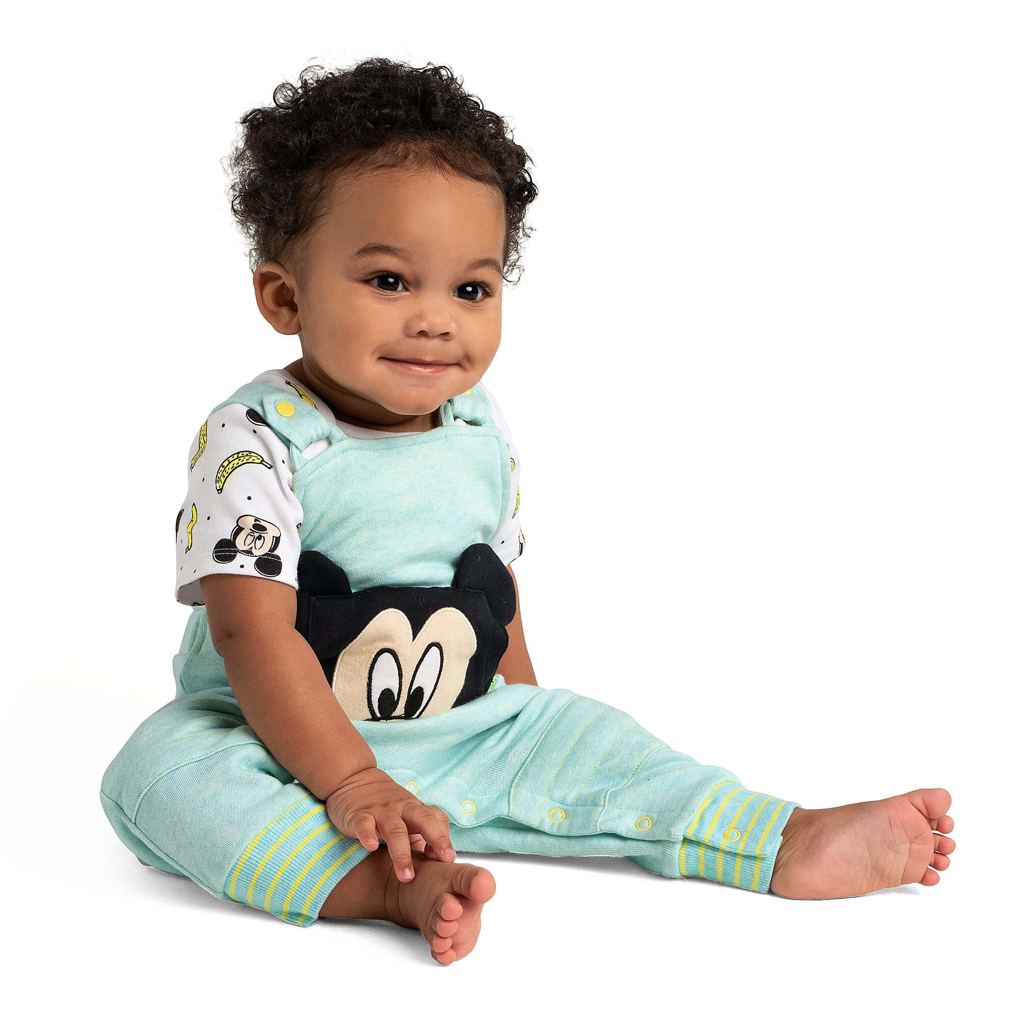 Mickey Mouse Bodysuit and Dungaree Set for Baby
