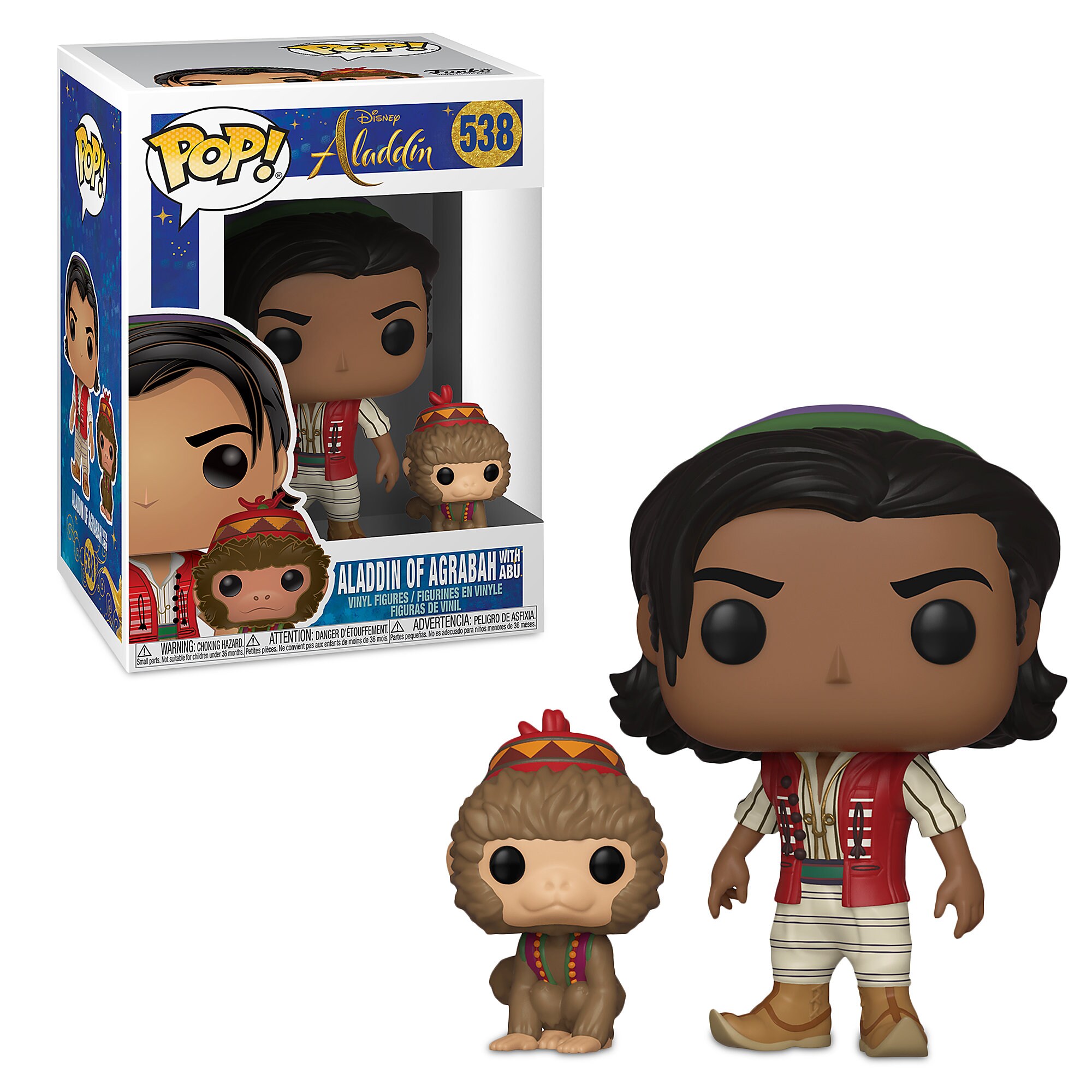 Aladdin and Abu Pop! Vinyl Figures by Funko - Live Action Film