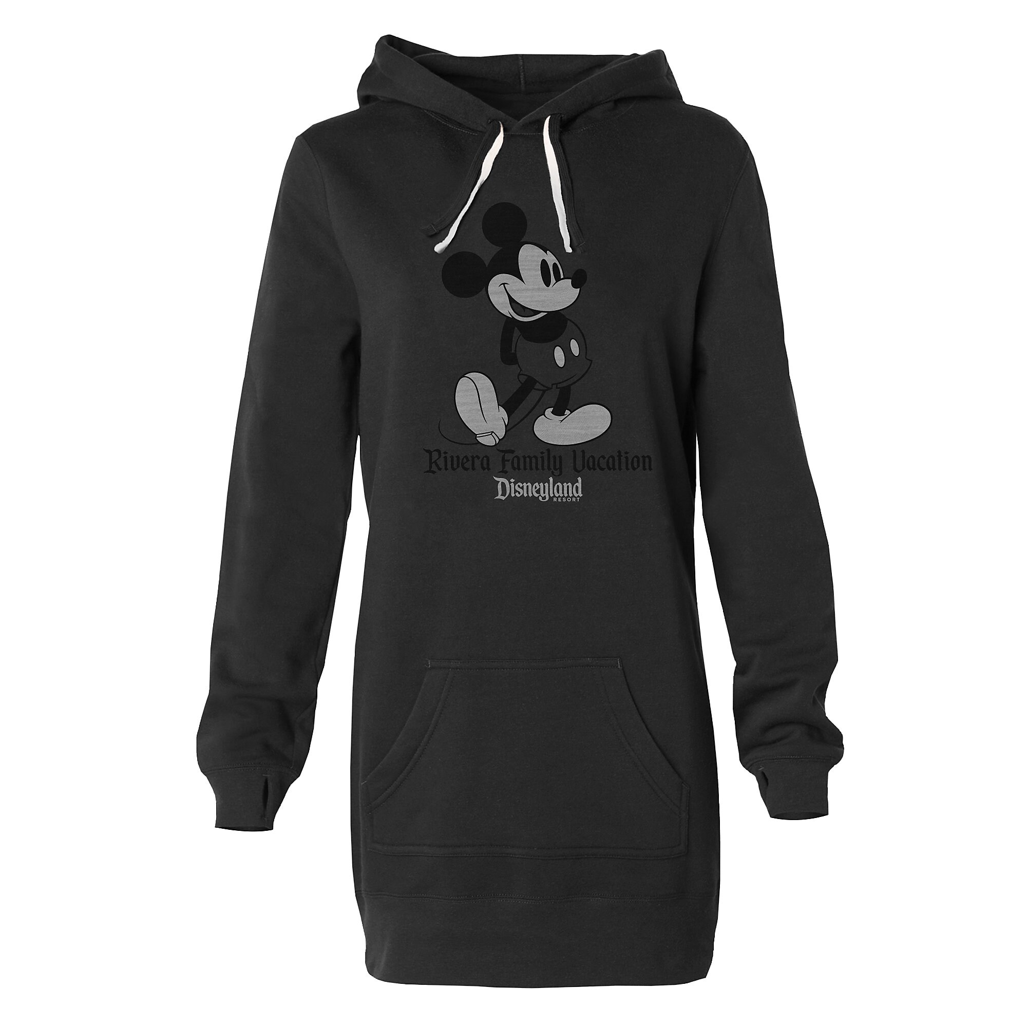 Women's Mickey Mouse Family Vacation Pullover Hoodie Dress - Disneyland - Customized