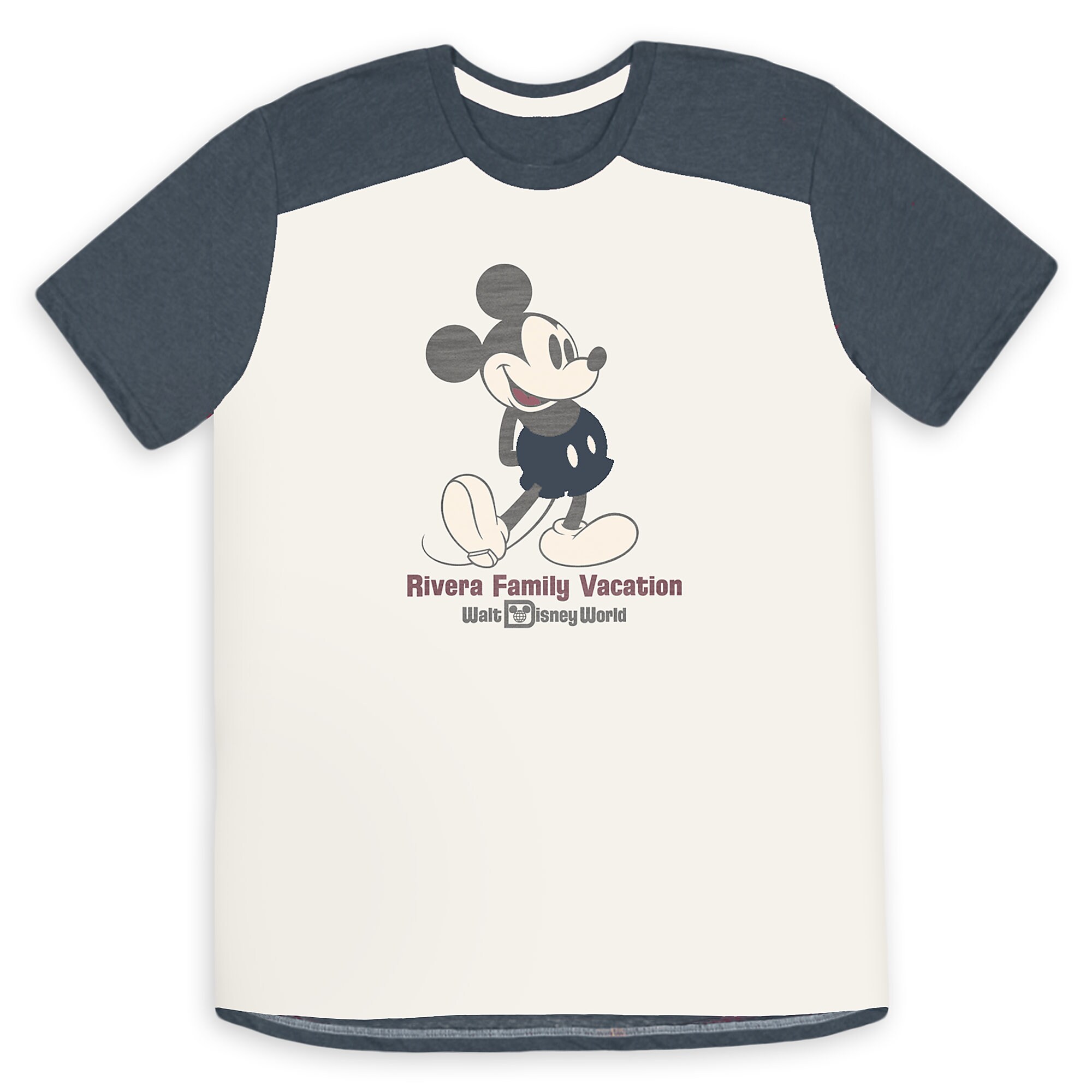 Adults' Mickey Mouse Family Vacation Athletic T-Shirt - Walt Disney World - Customized