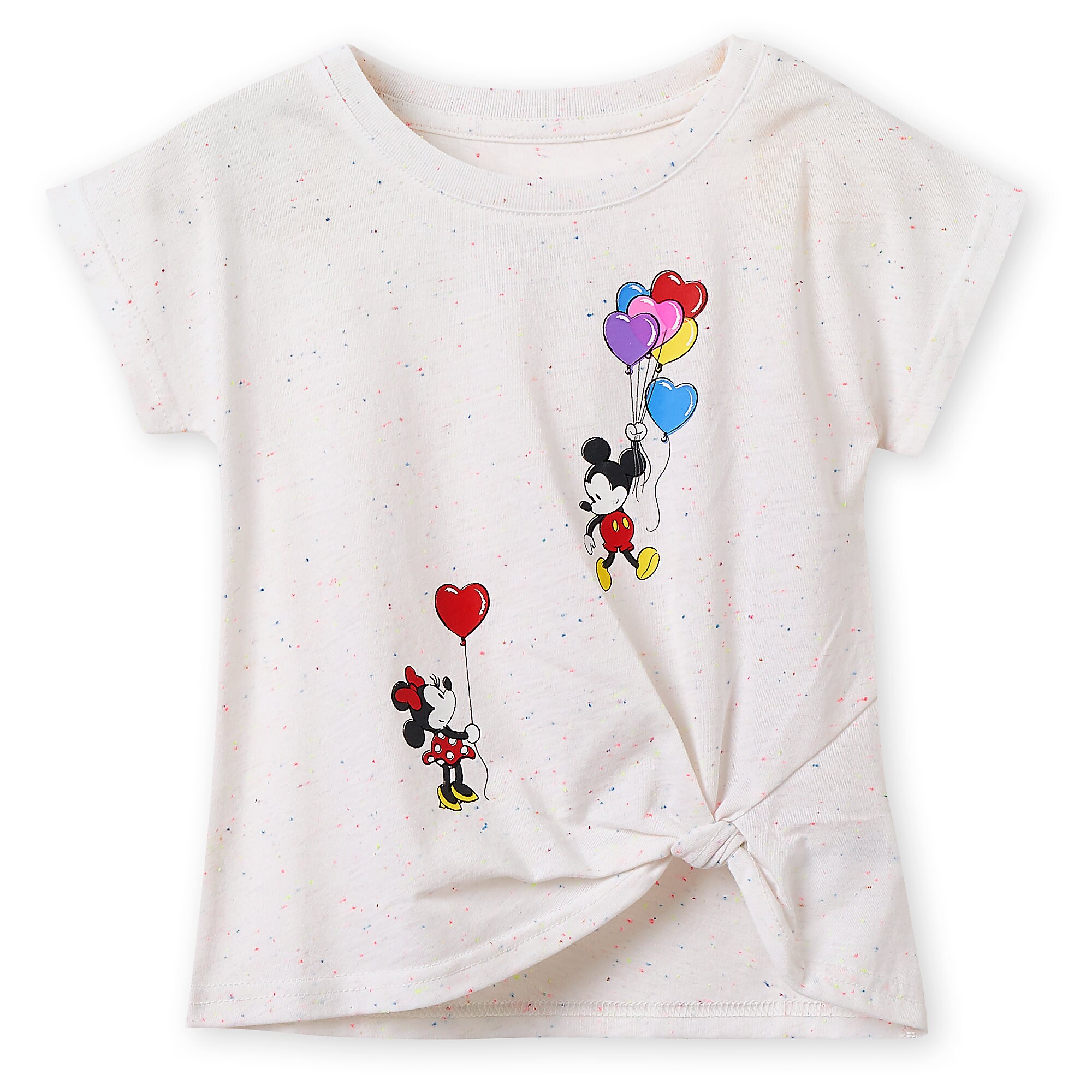Mickey and Minnie Mouse Balloons T-Shirt for Girls