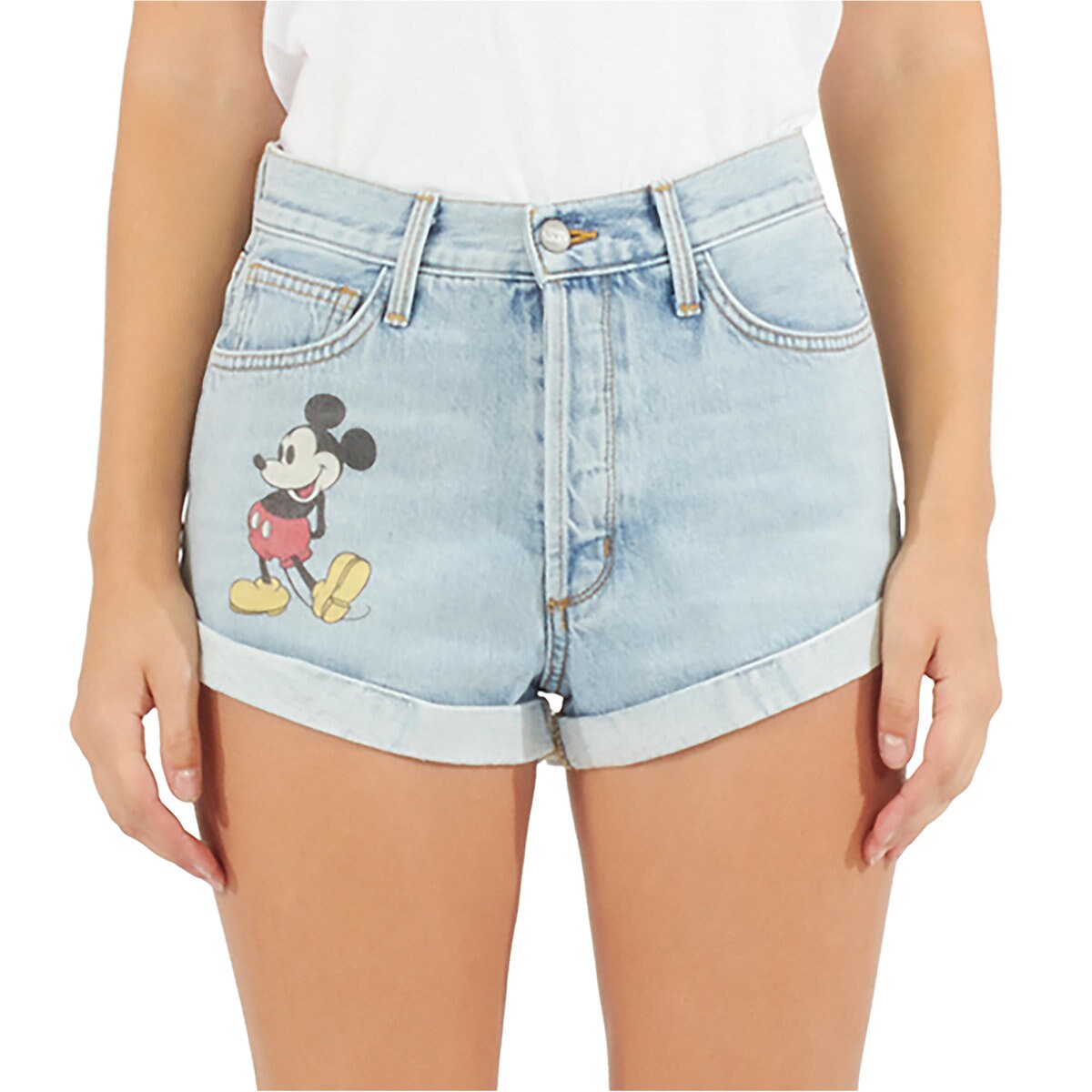 Mickey Mouse Denim Shorts by SIWY