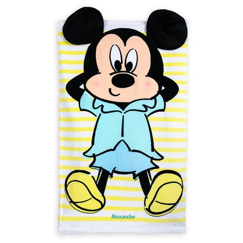 Mickey Mouse Beach Towel for Baby Personalized shopDisney