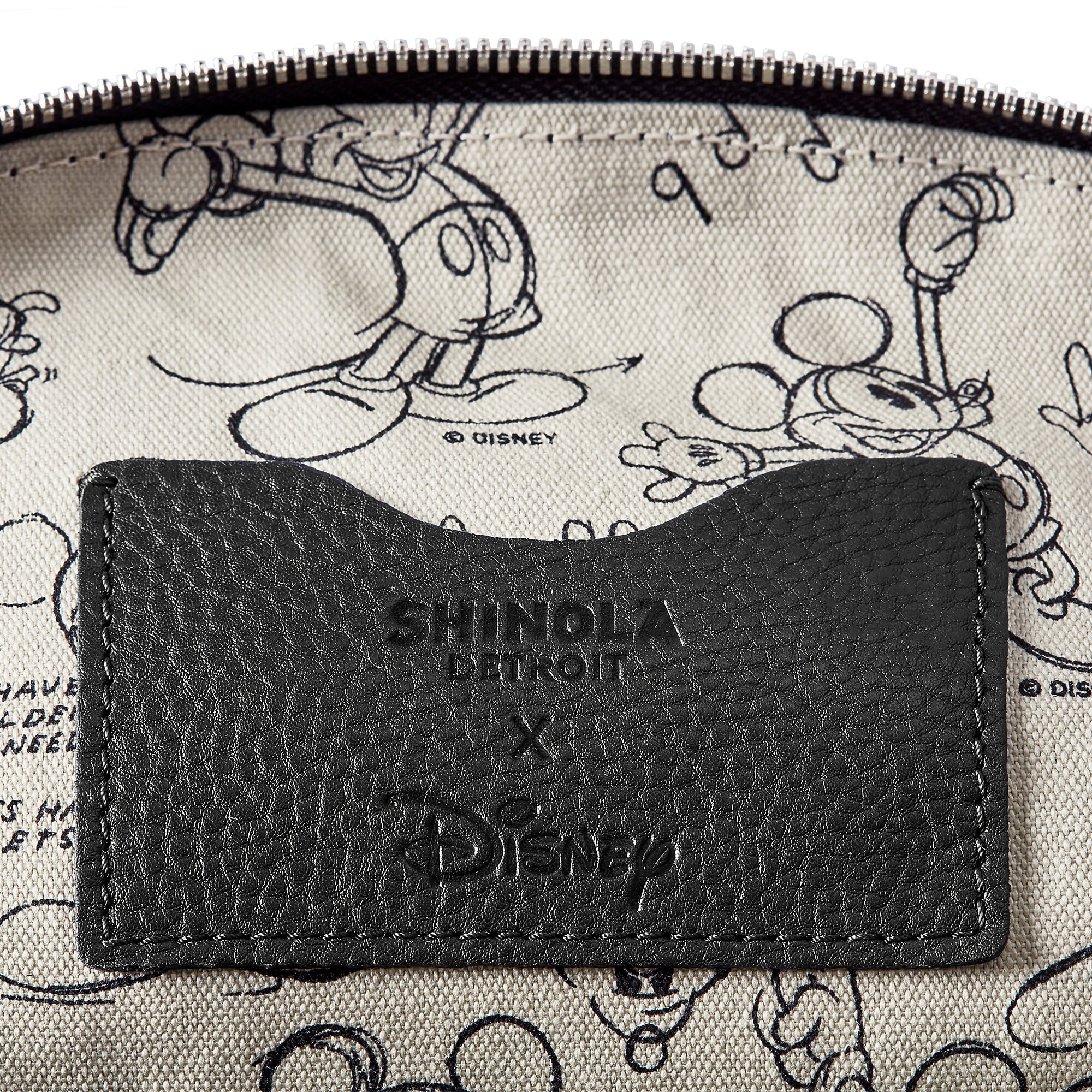 Mickey Mouse Steamboat Willie Leather Backpack by Shinola