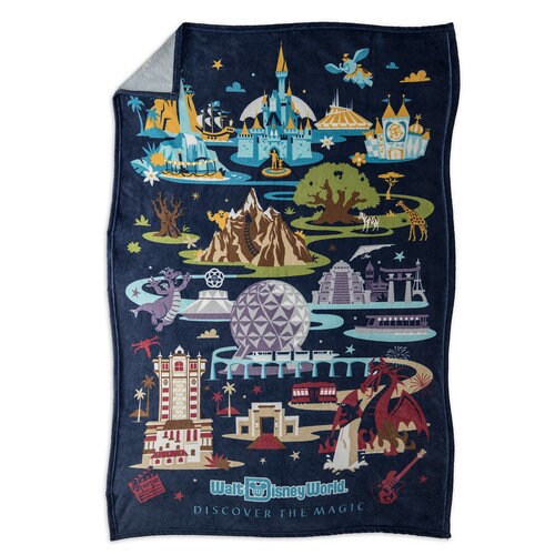 Walt Disney World Resort Map Throw Blanket shopDisney