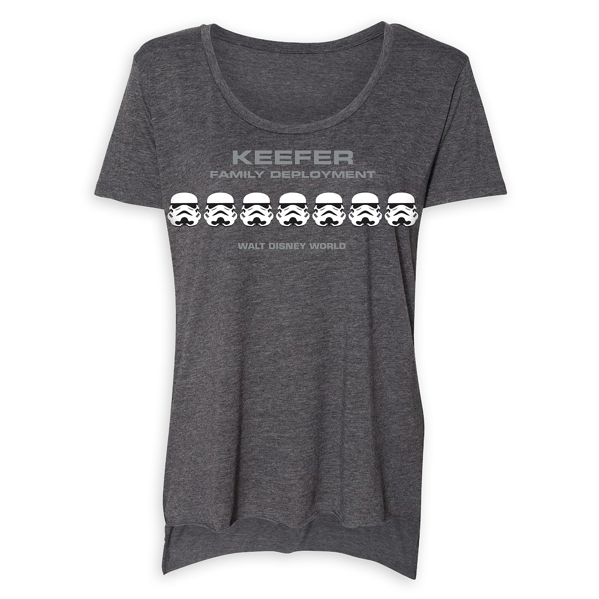 Women's Star Wars Stormtrooper Family Deployment Scoop Neck T-Shirt - Walt Disney World - Customized